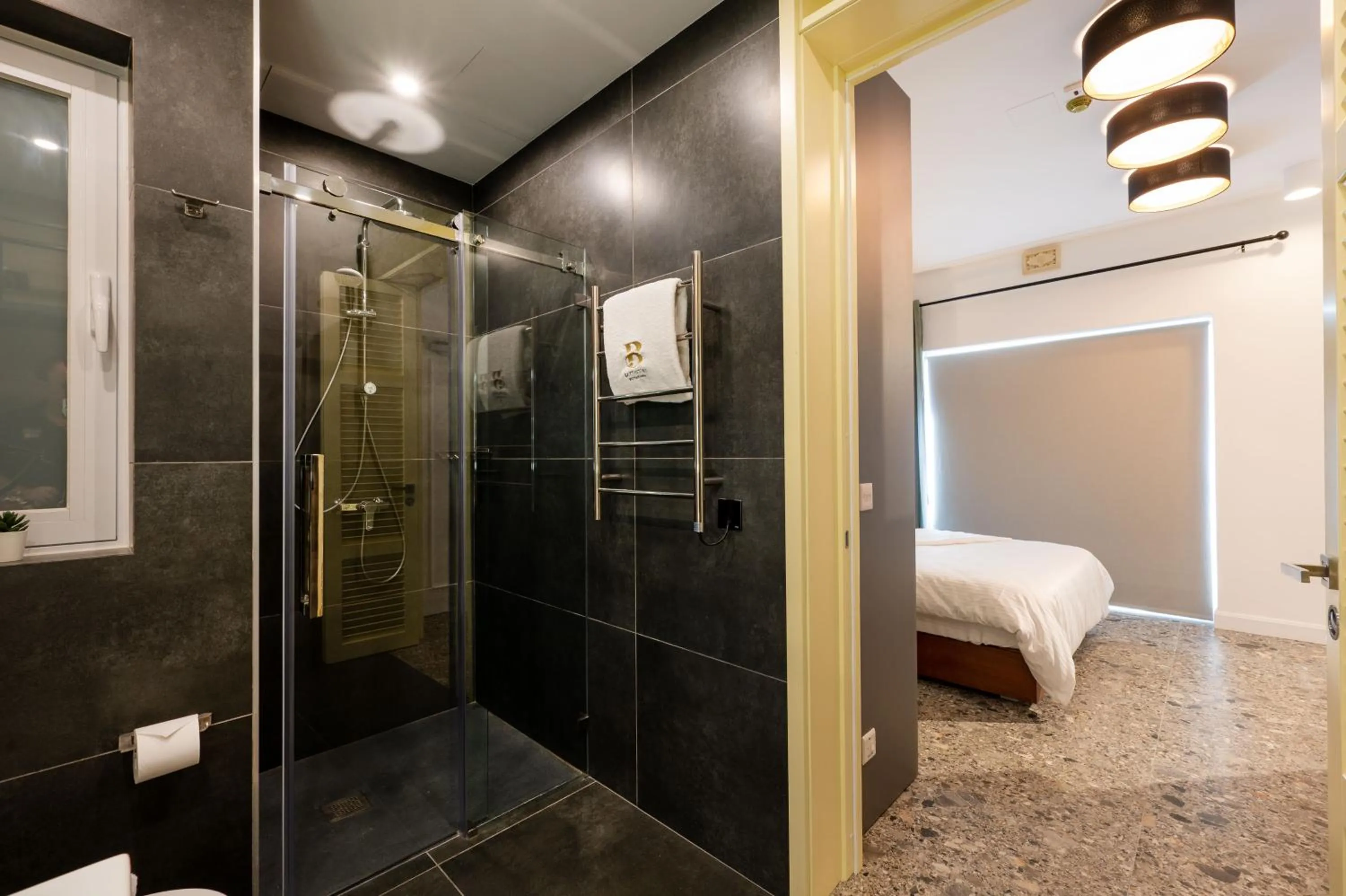 Shower in Battistini Boutique Living and Spa, Victoria, Gozo