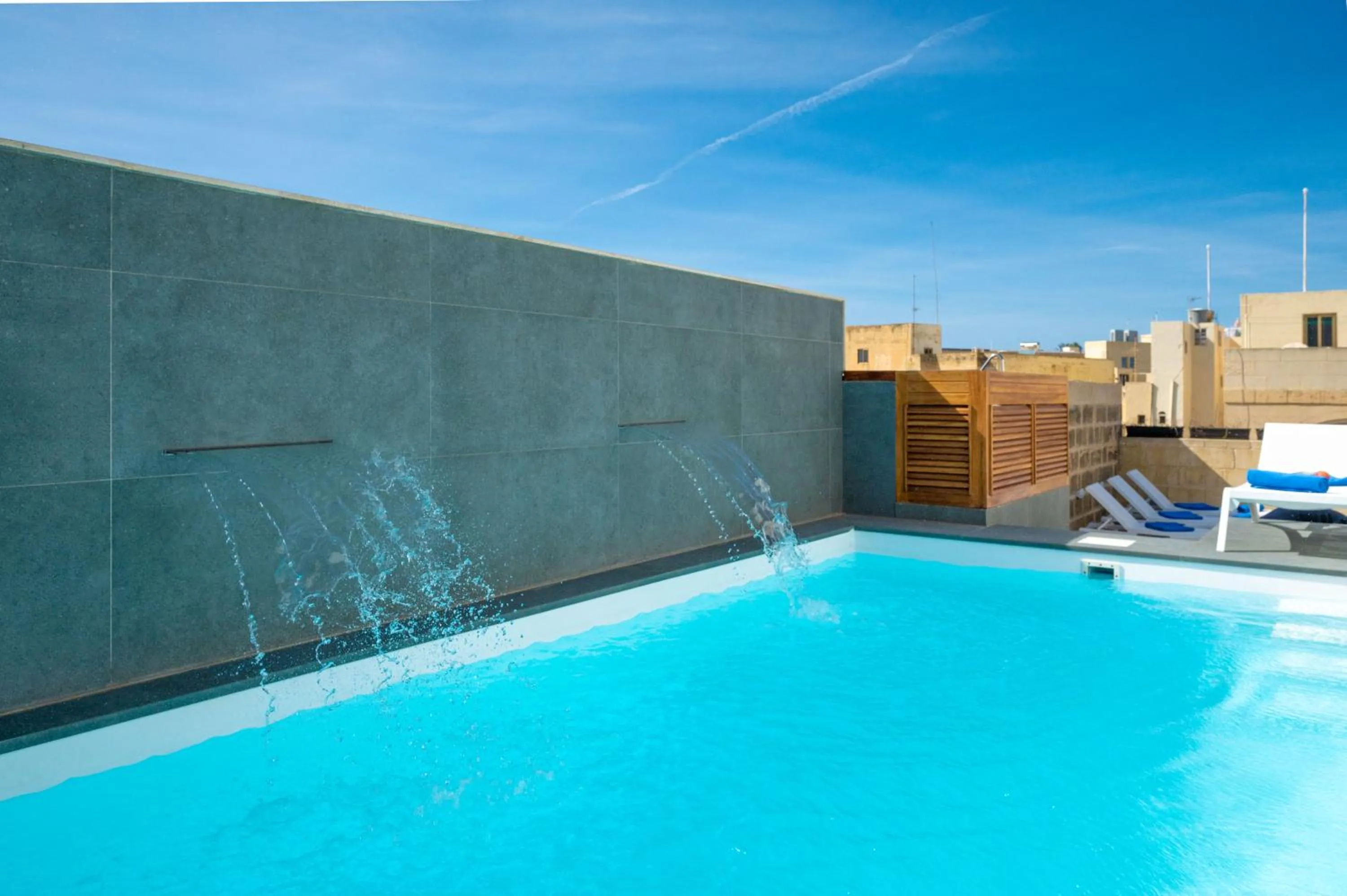 Swimming pool in Battistini Boutique Living and Spa, Victoria, Gozo