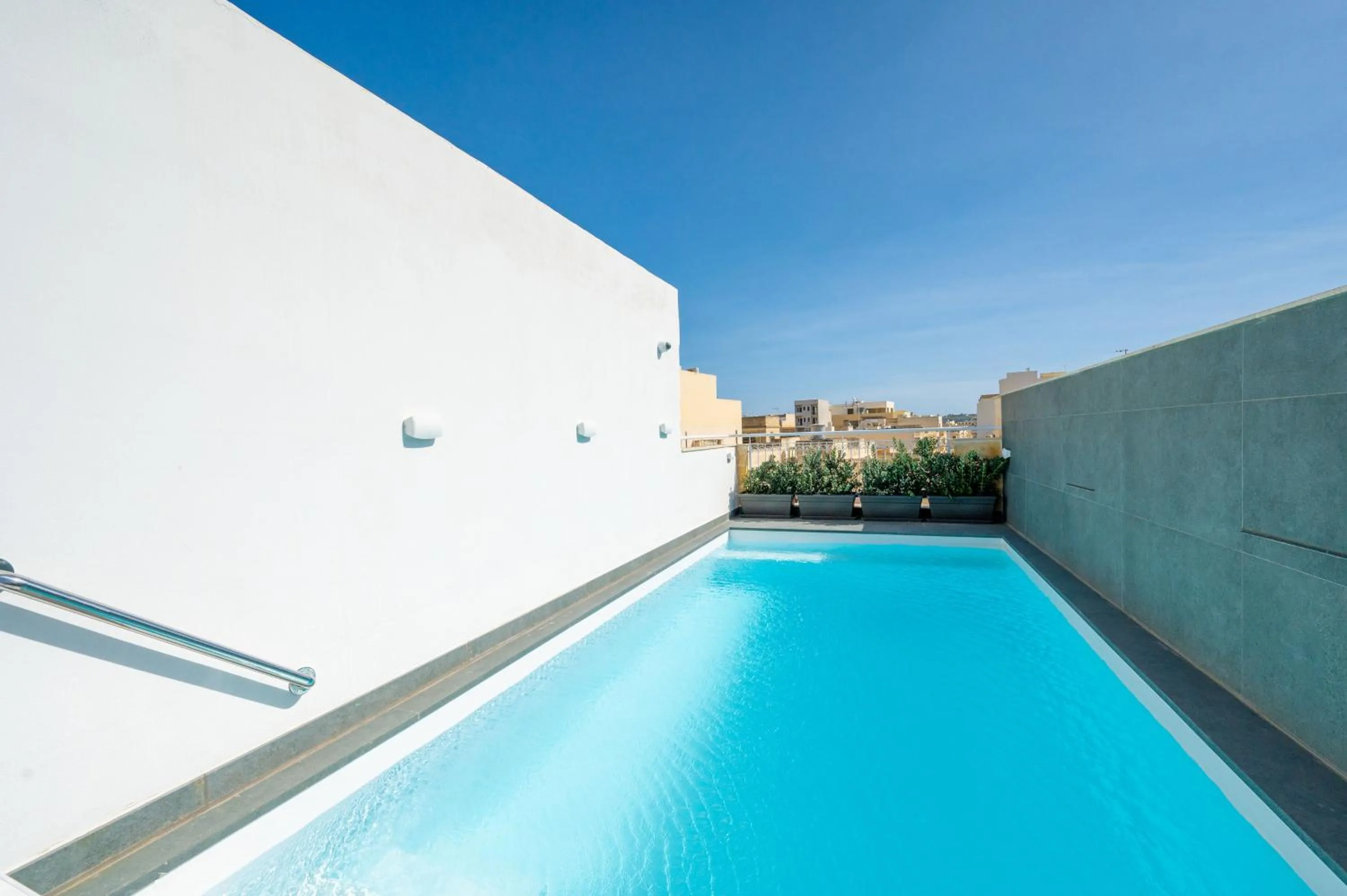 Pool view in Battistini Boutique Living and Spa, Victoria, Gozo
