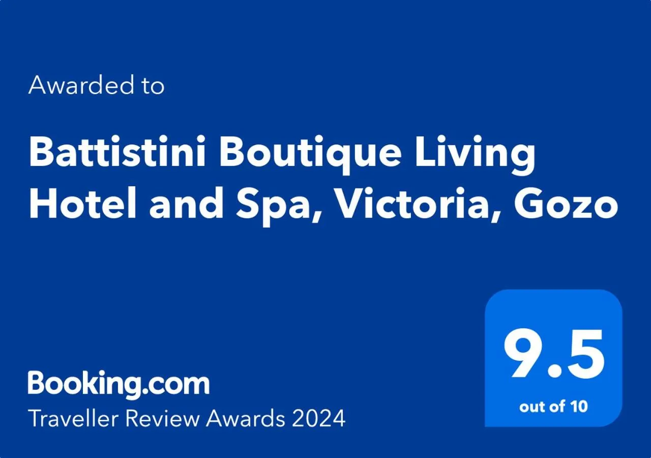 Certificate/Award in Battistini Boutique Living and Spa, Victoria, Gozo