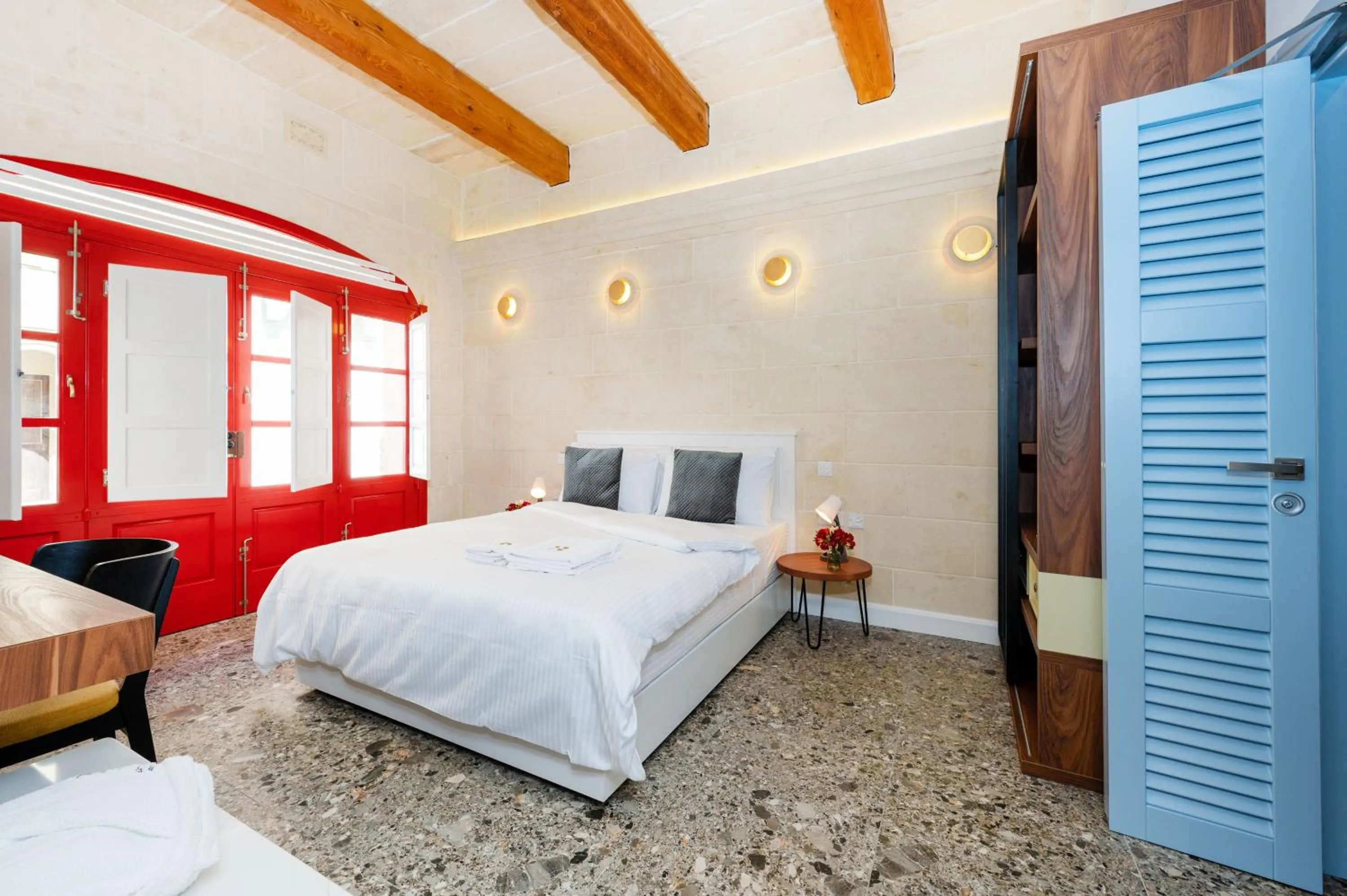 Bed in Battistini Boutique Living and Spa, Victoria, Gozo