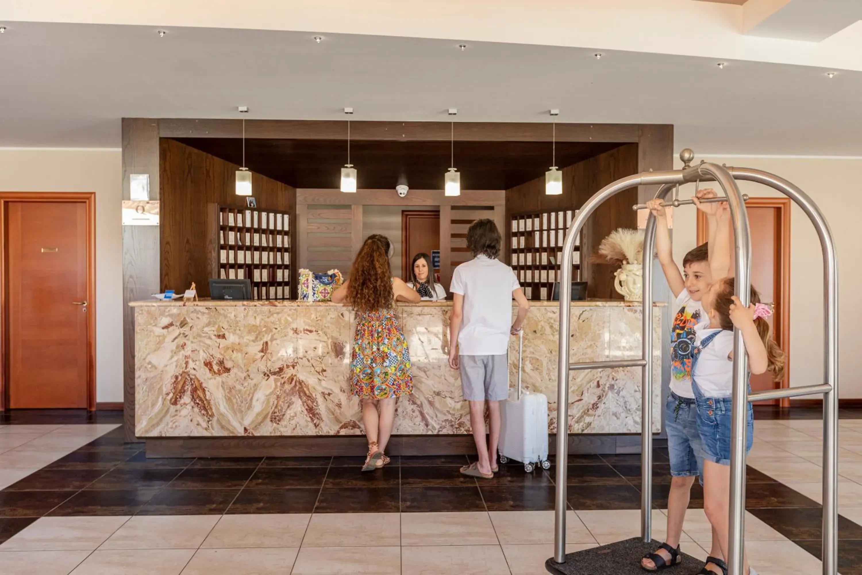 Lobby or reception in Villa Zina Family Resort Lobby or reception in Villa Zina Family Resort