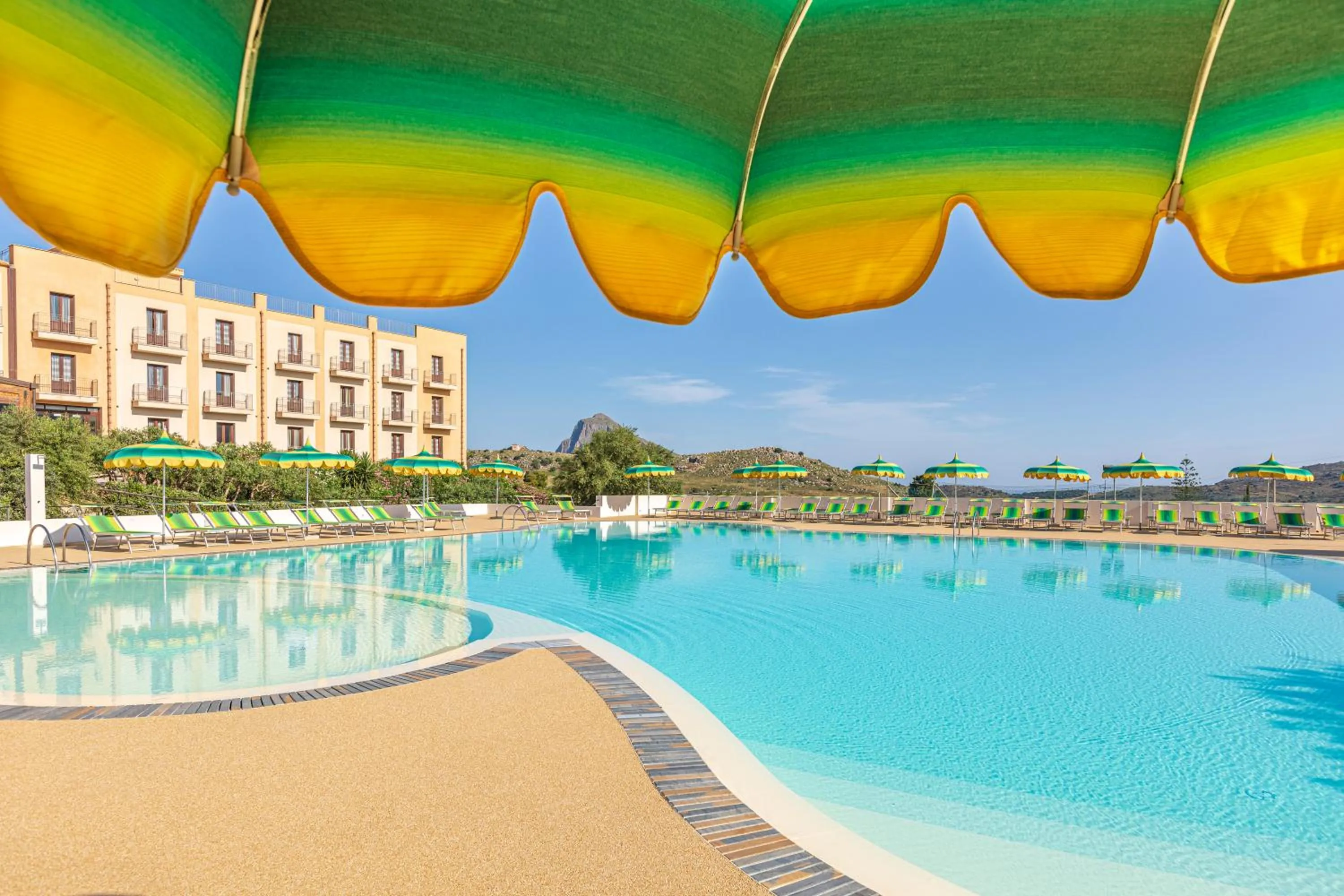 Pool view in Villa Zina Family Resort