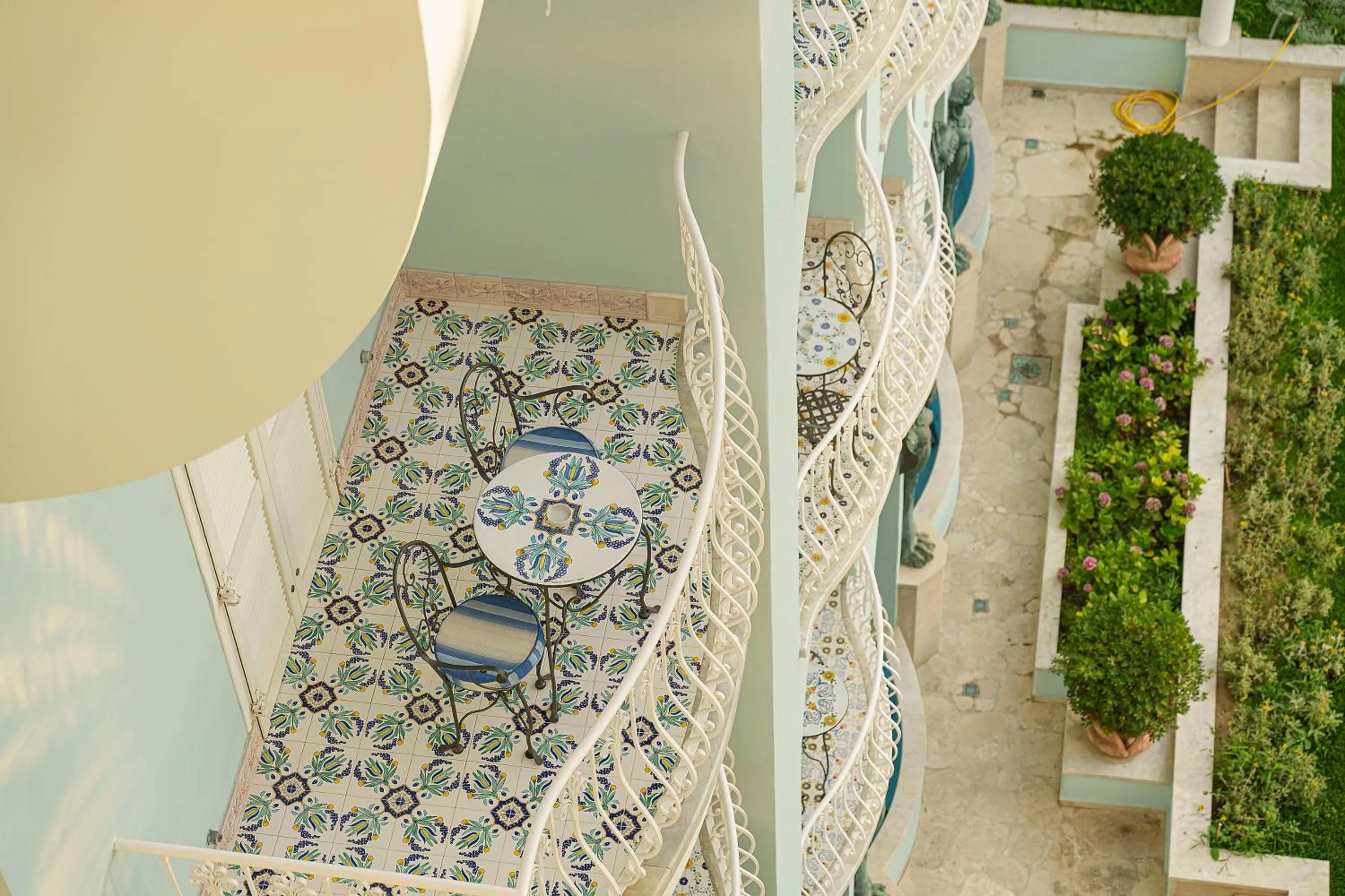Balcony/Terrace in Palazzo Manzi Terme & Spa