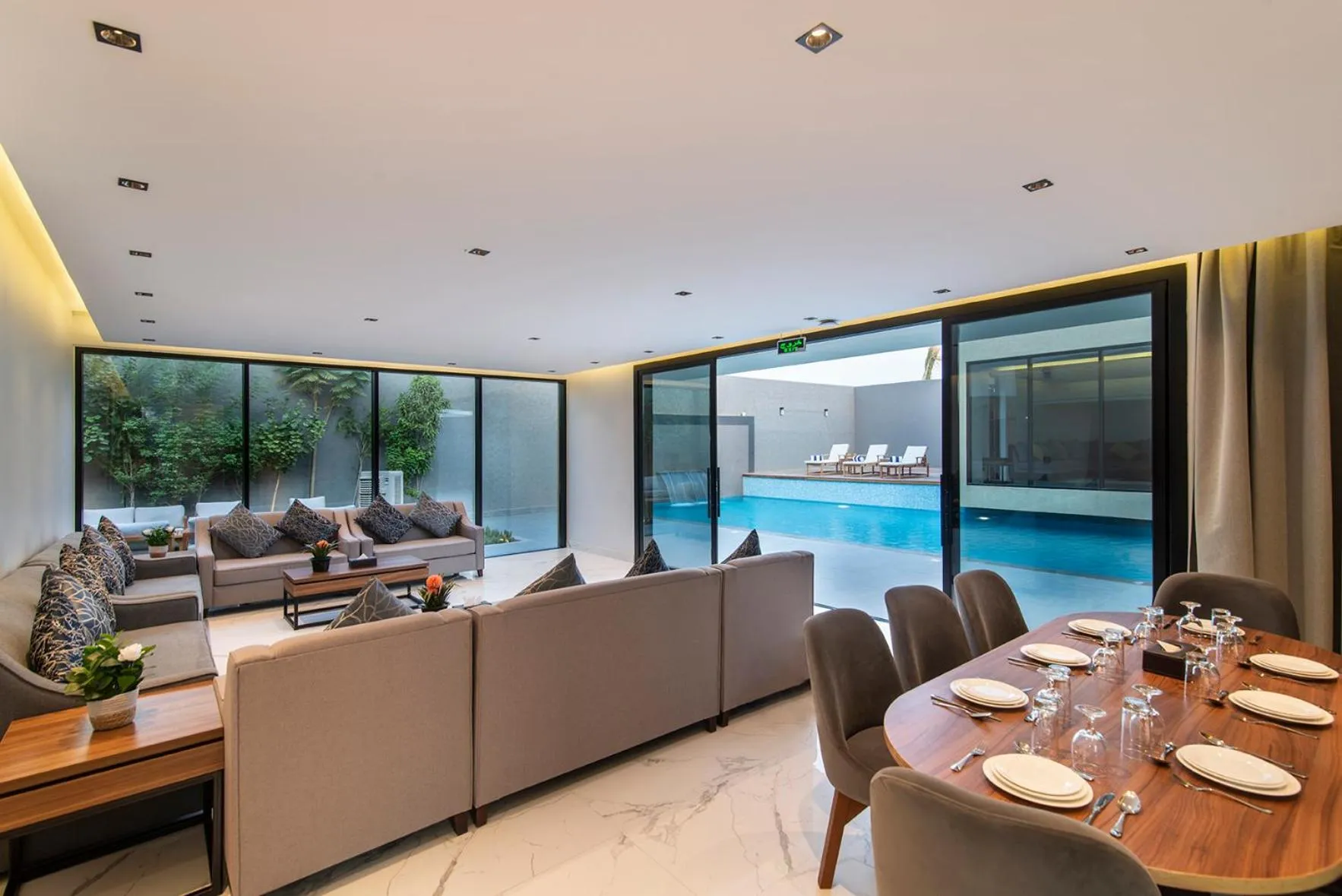 Seating area in Q Hotel Resorts -Riyadh