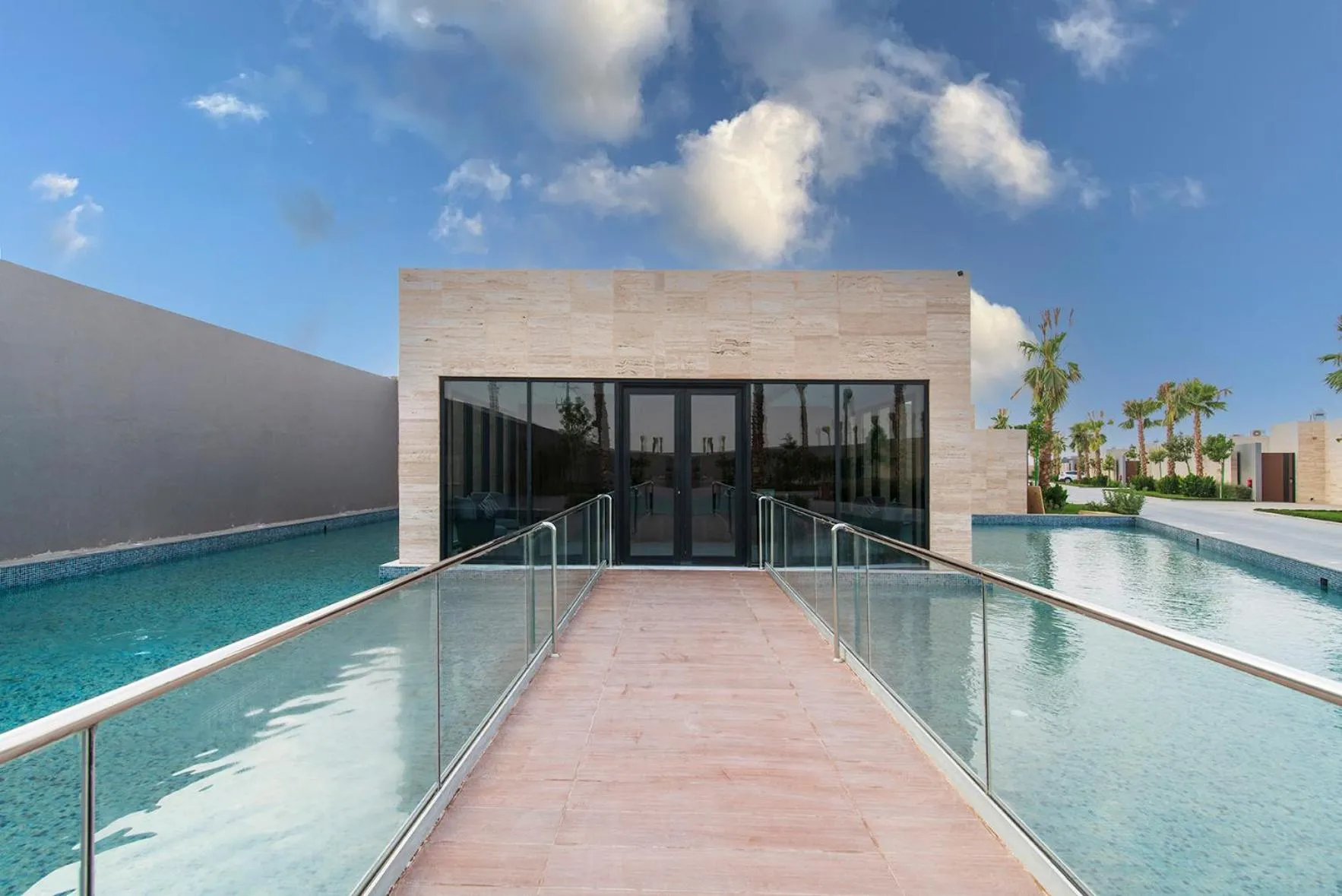 Pool view in Q Hotel Resorts -Riyadh