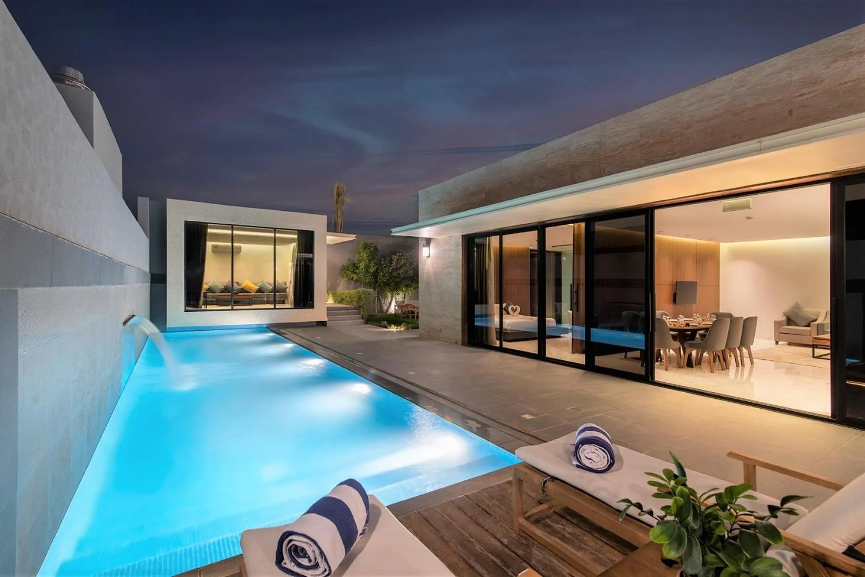 Pool view in Q Hotel Resorts -Riyadh