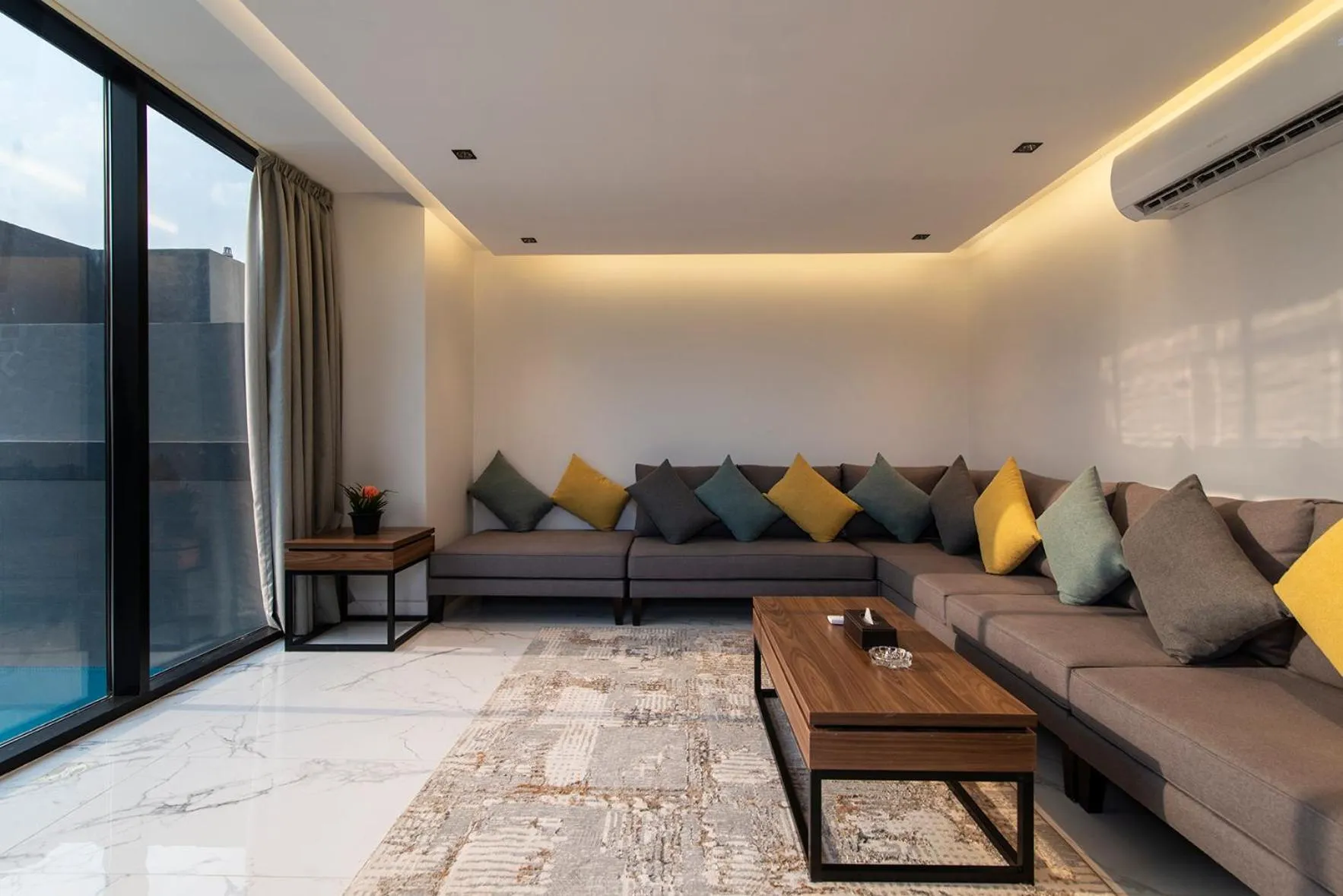 Seating area in Q Hotel Resorts -Riyadh