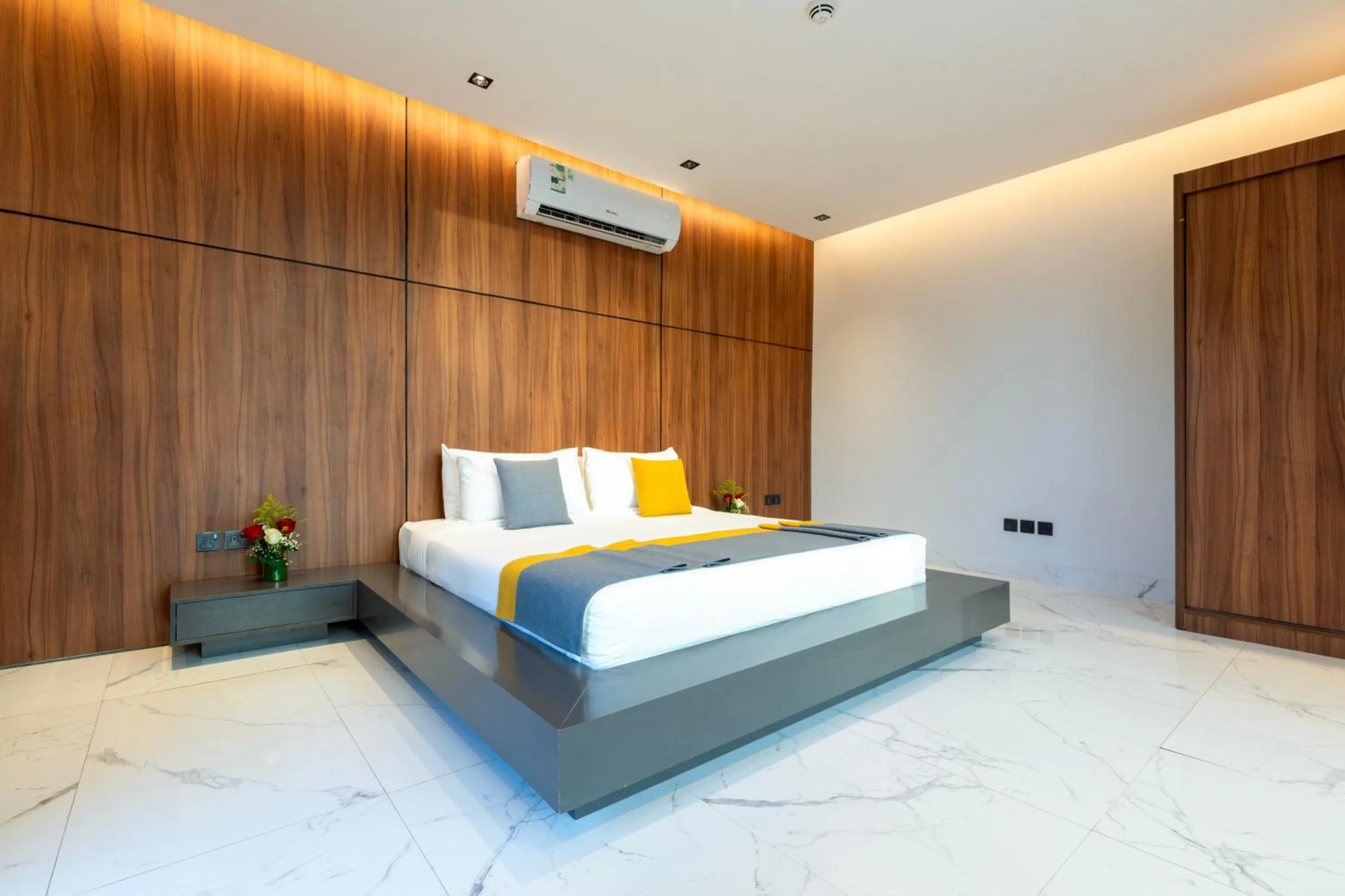 Bed in Q Hotel Resorts -Riyadh