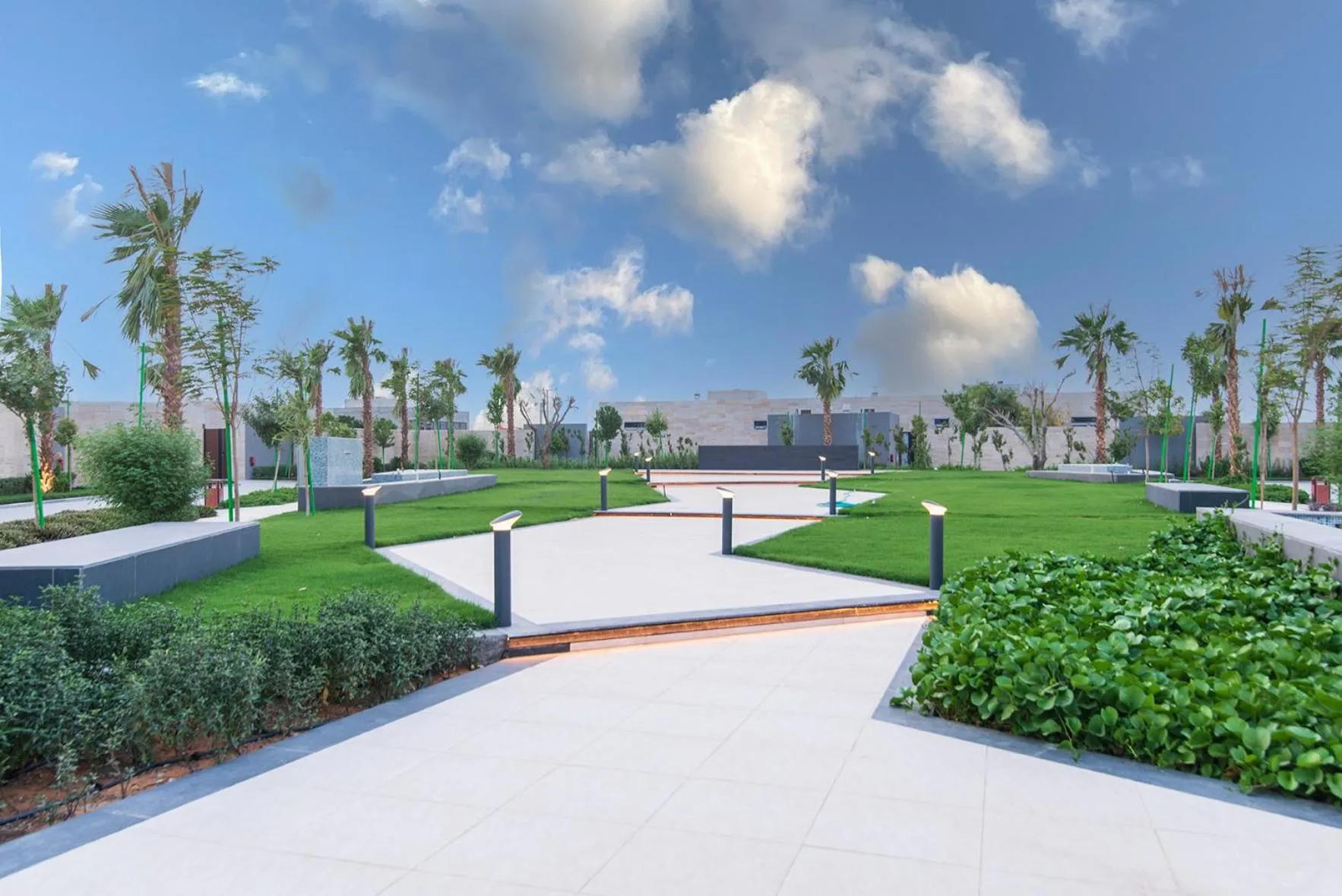 Garden view in Q Hotel Resorts -Riyadh