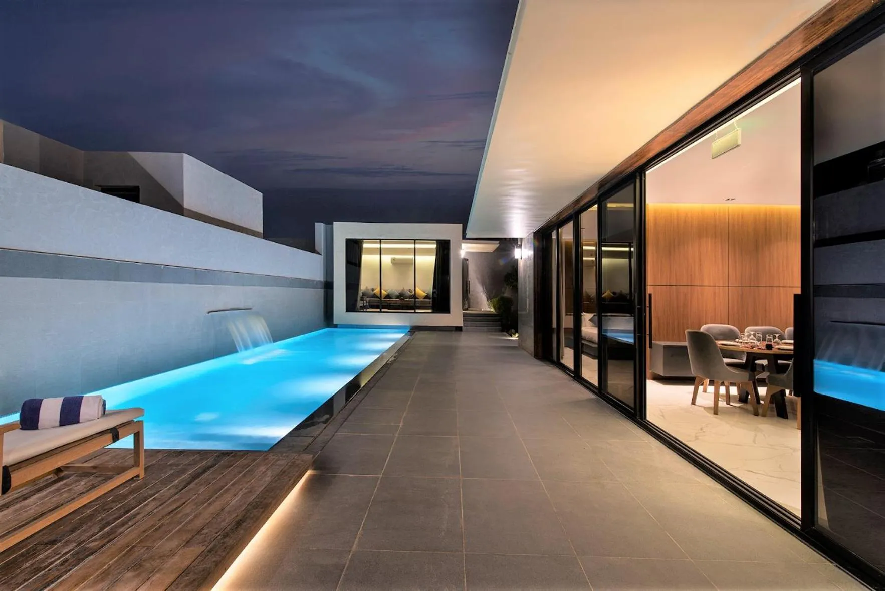 Pool view in Q Hotel Resorts -Riyadh