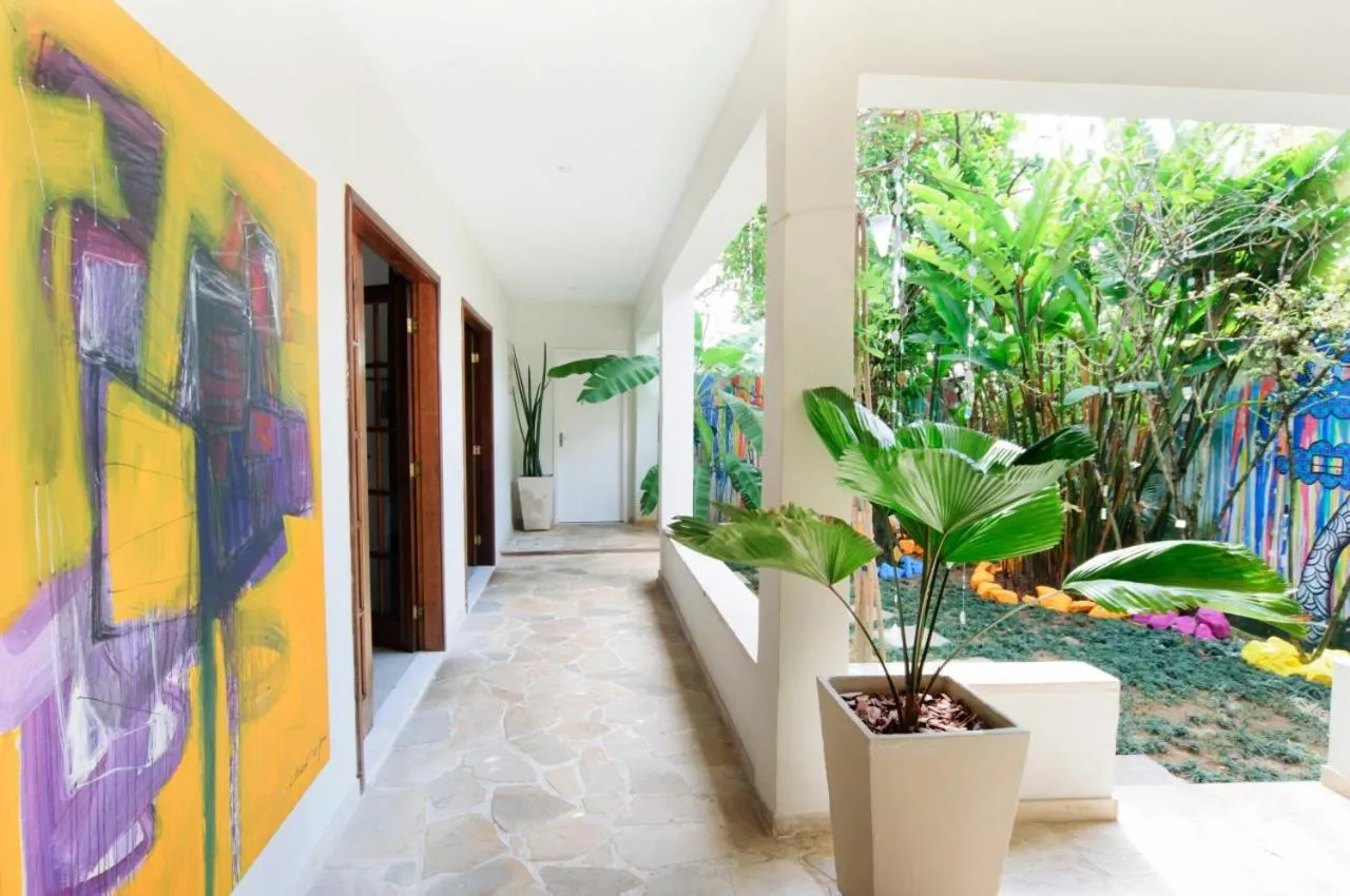 Inner courtyard view in casaJOMO Art, Food & Music B&B