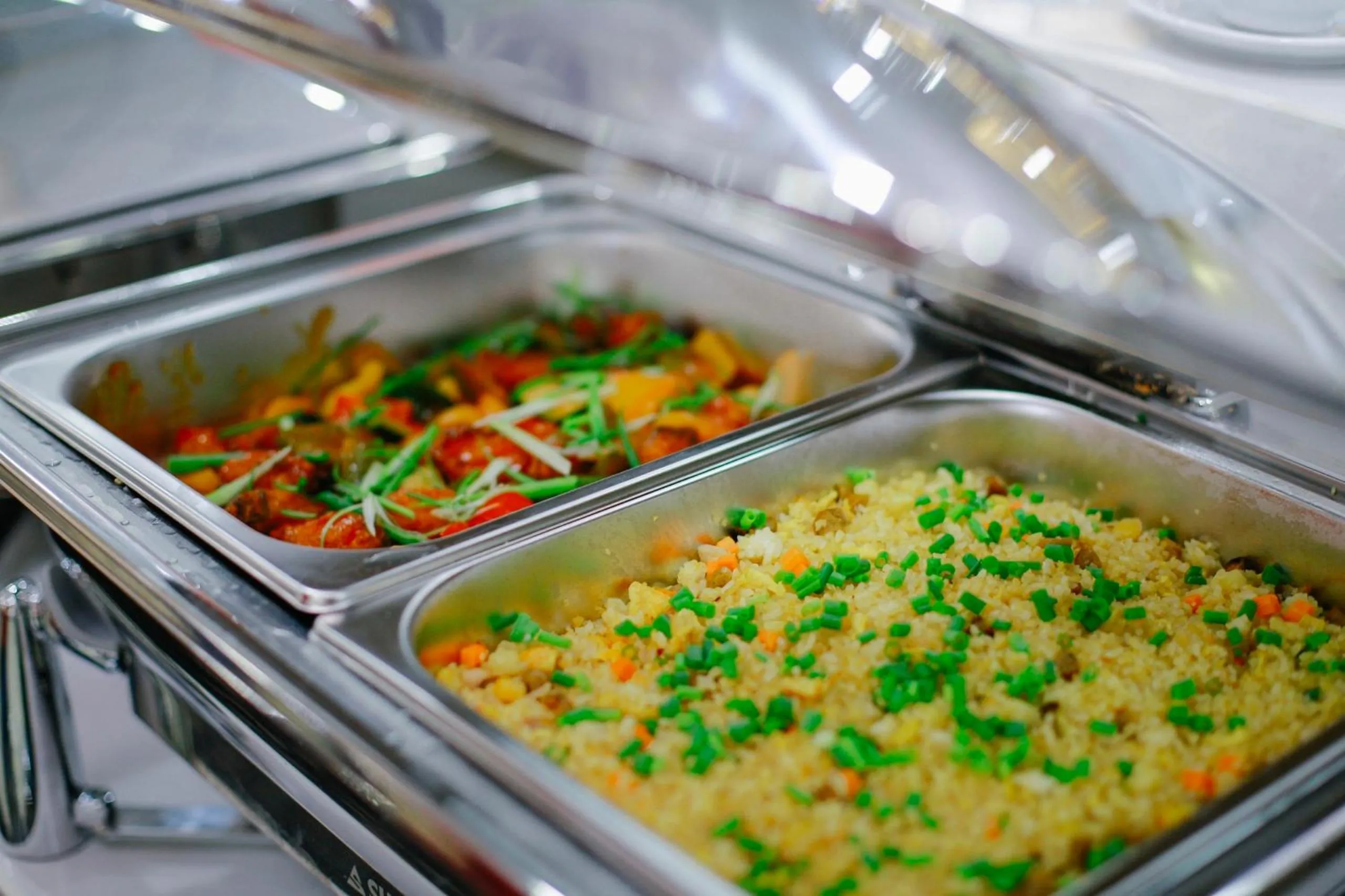 Buffet breakfast in Pariat River Front Hotel