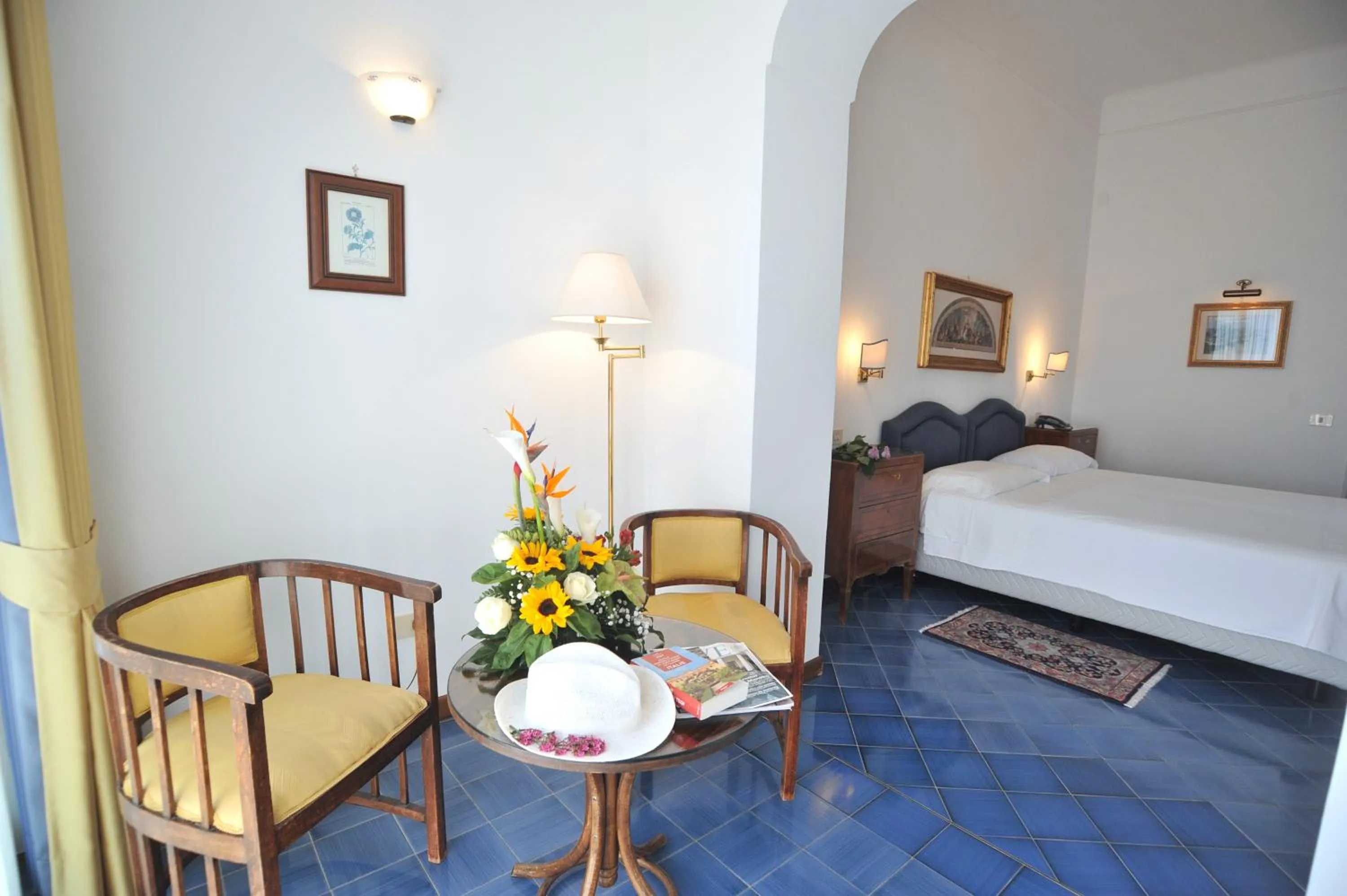 Decorative detail, Bed in Hotel Belvedere