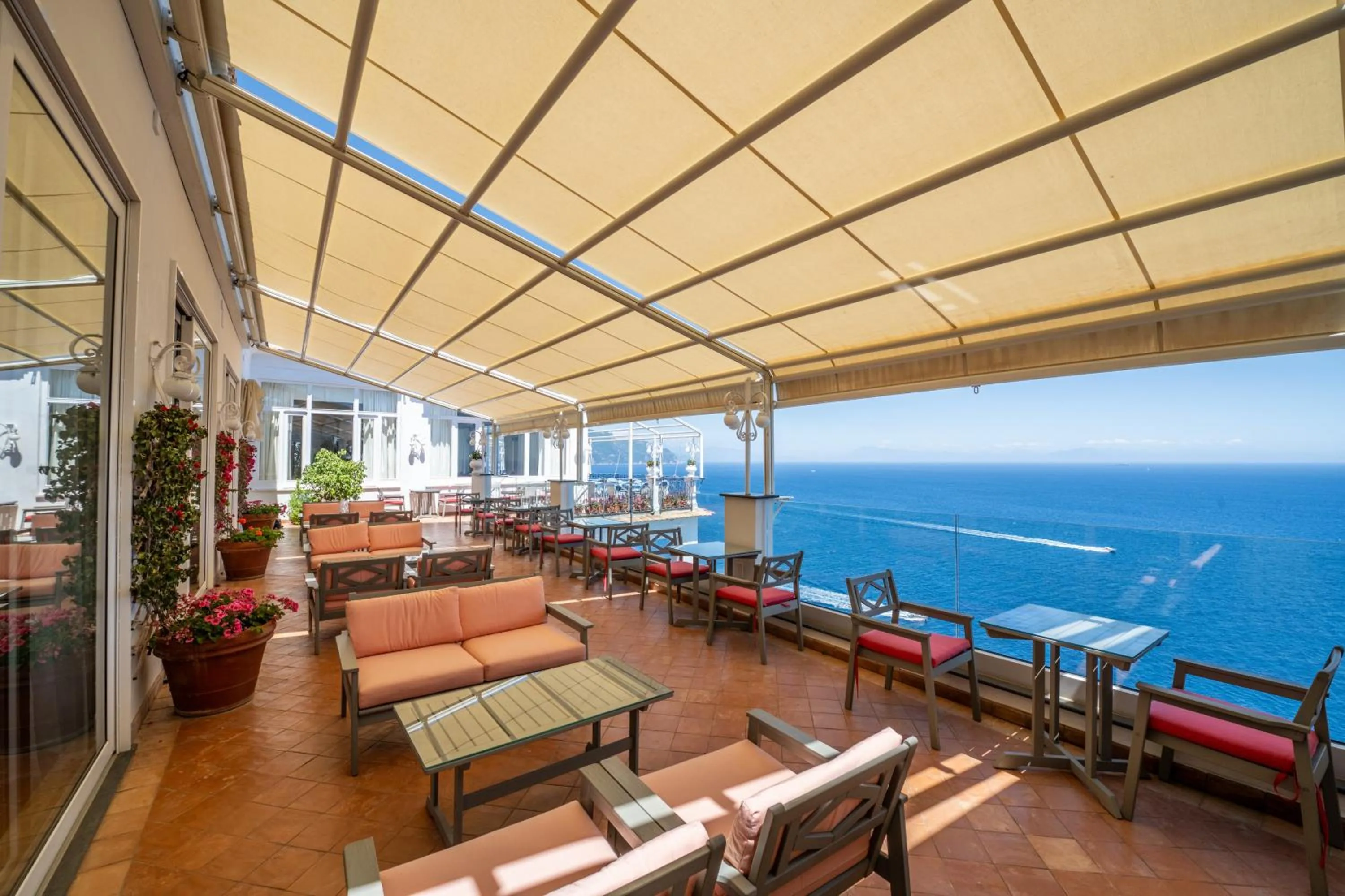 Patio in Hotel Belvedere