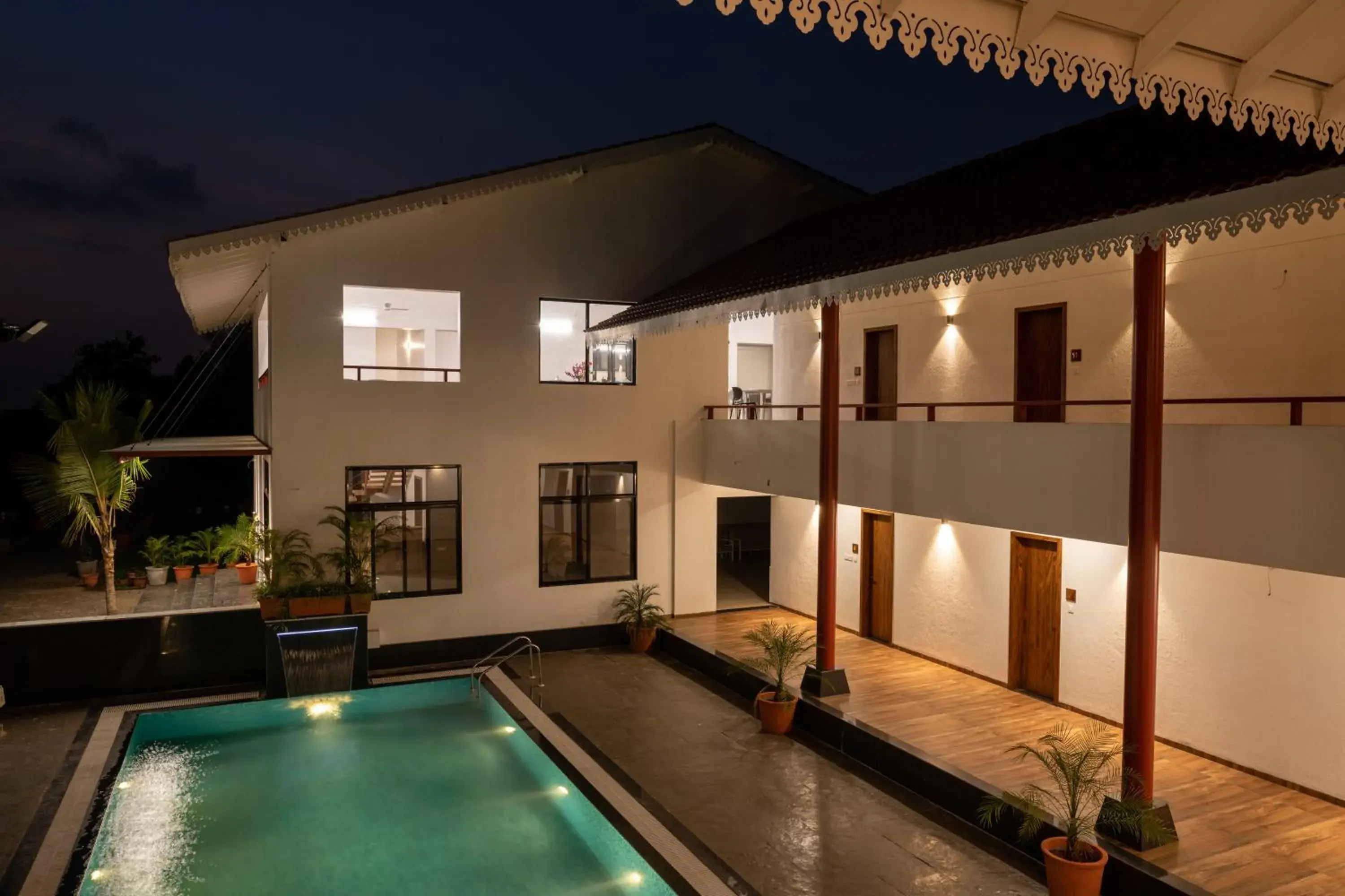 Pool view in The Green Estate Resort Pool view in The Green Estate Resort