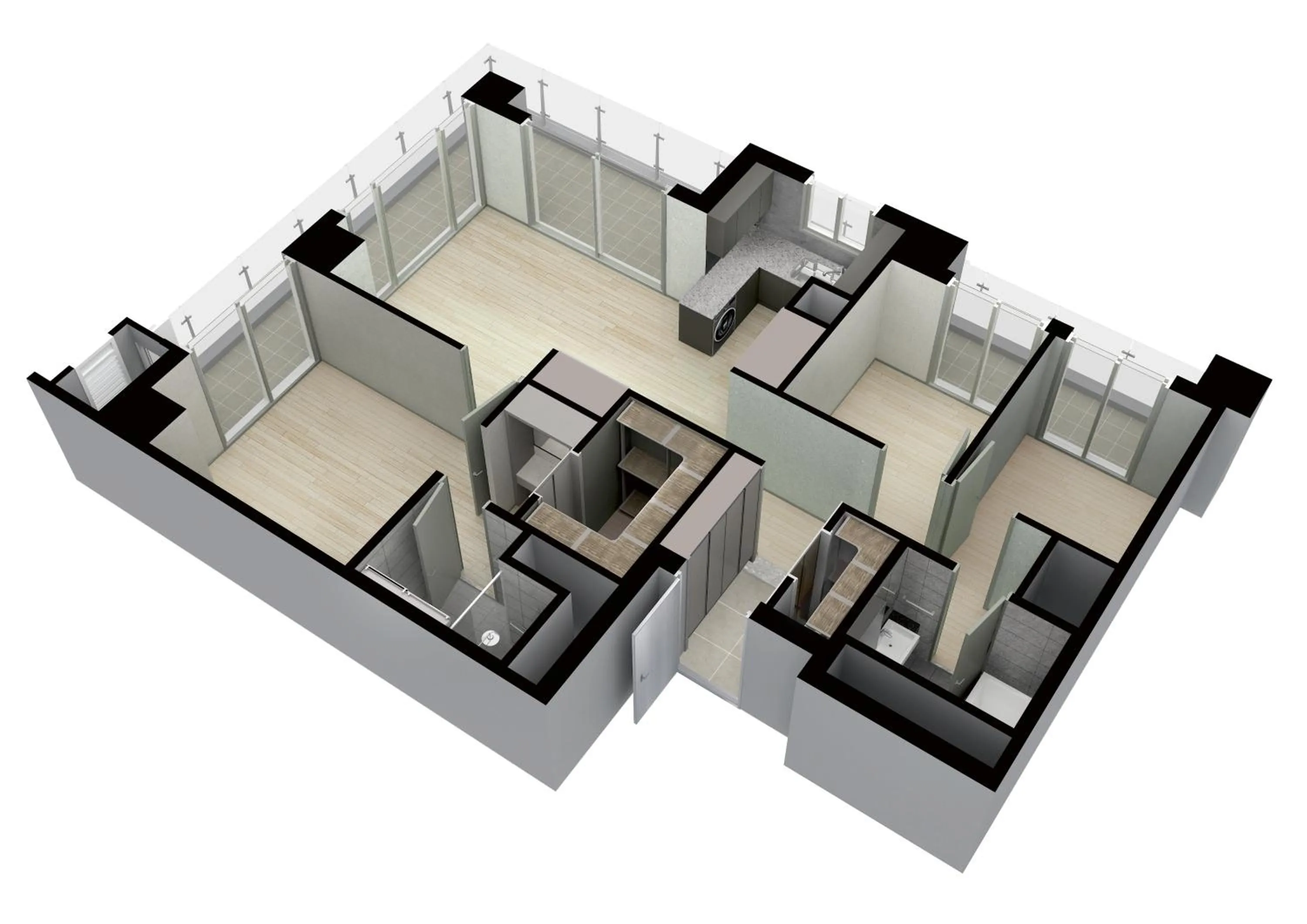 Floor plan in Gangneung Chonpines Ocean Suites Hotel