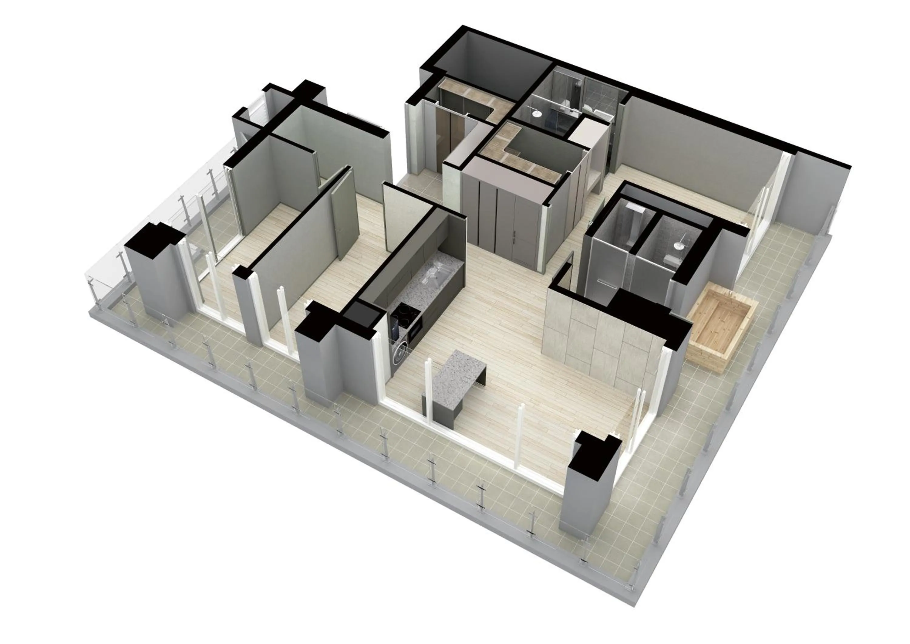 Floor plan in Gangneung Chonpines Ocean Suites Hotel