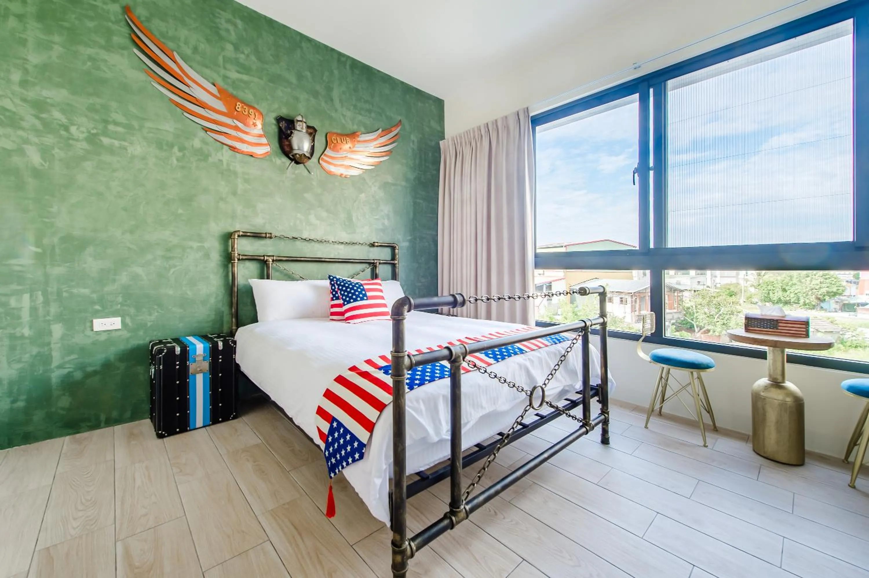 Bedroom, Bed in Flying Club