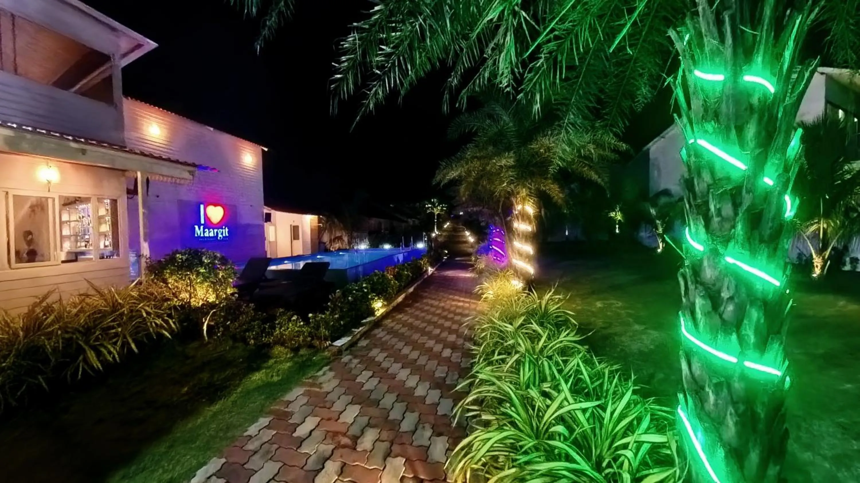 Pool view in Maargit Beach Resort