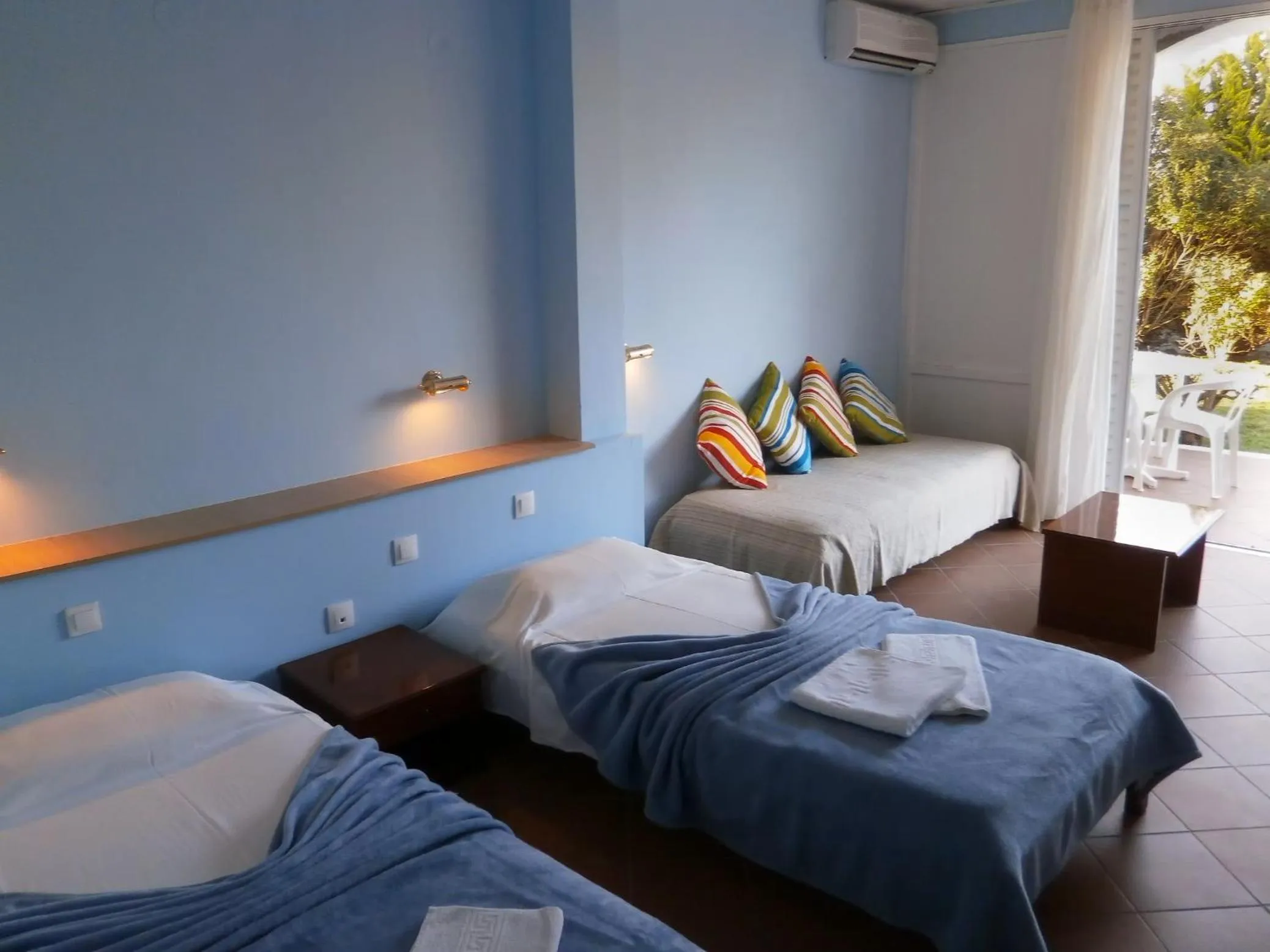 Bed in Mediterranean Blue