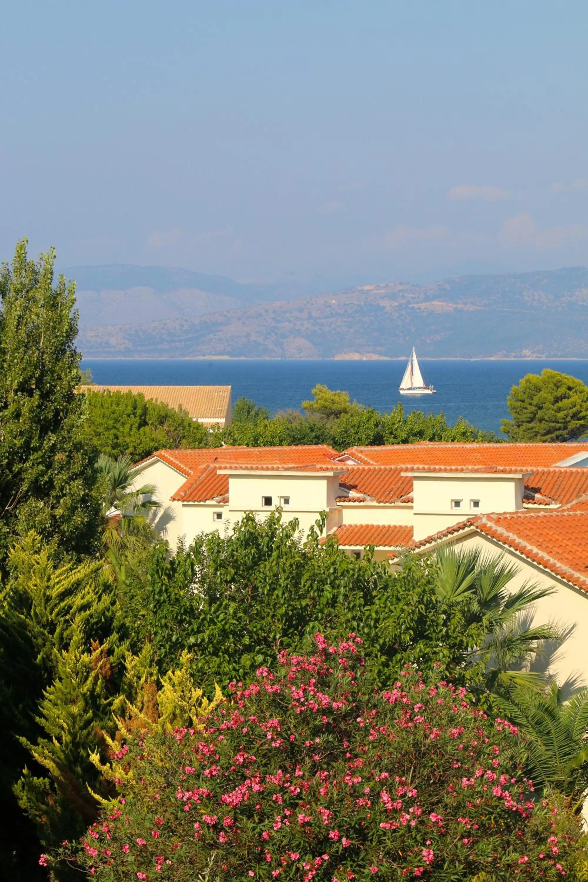 Sea view in Mediterranean Blue