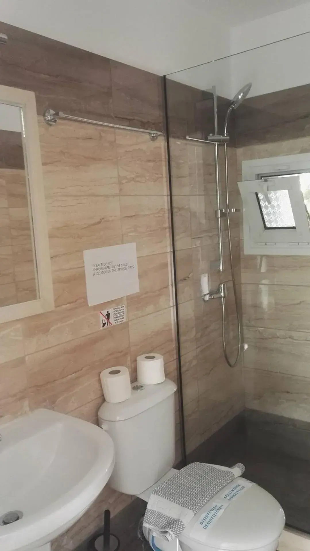 Bathroom in Mediterranean Blue Bathroom in Mediterranean Blue