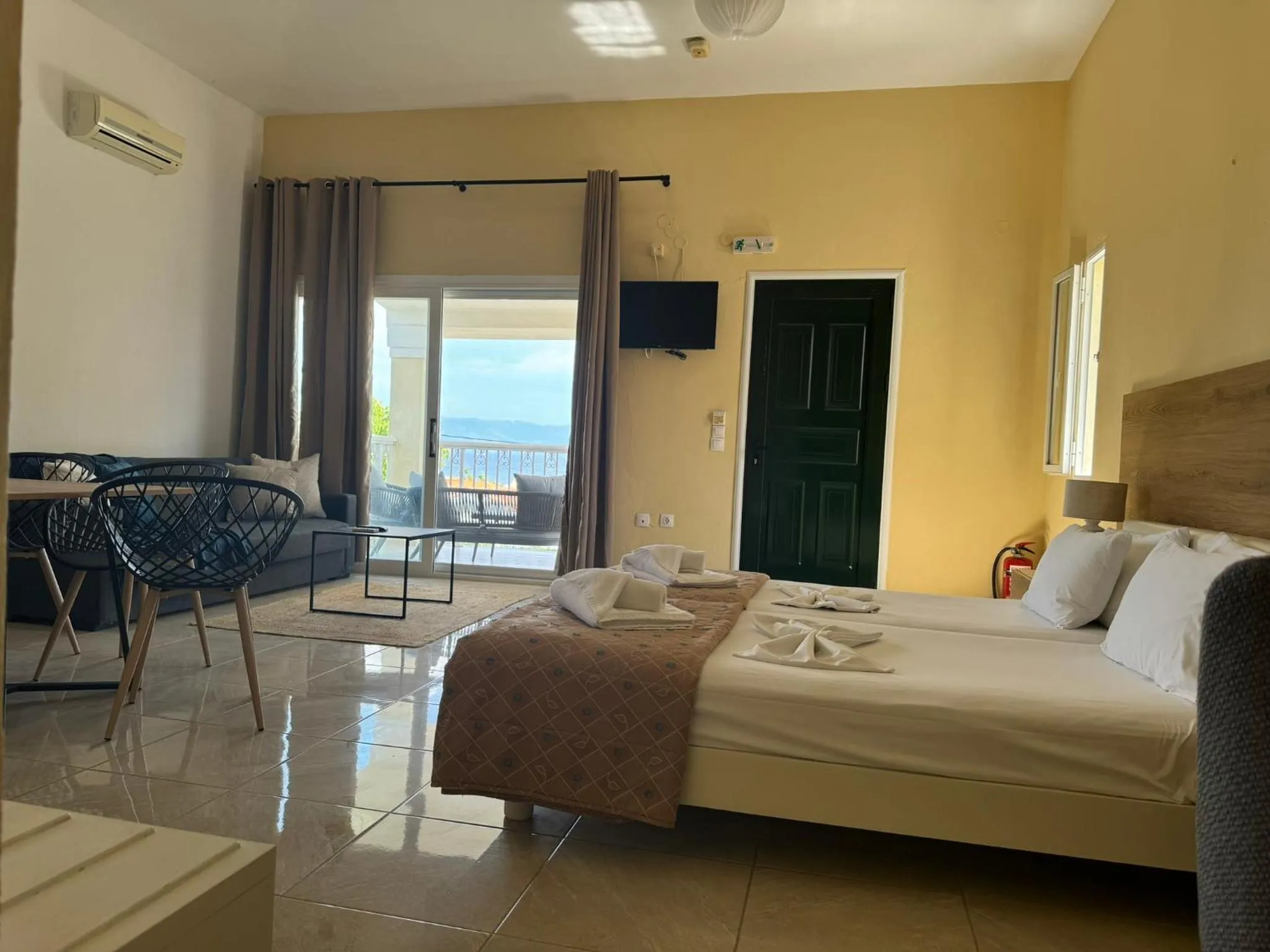 Bed in Mediterranean Blue