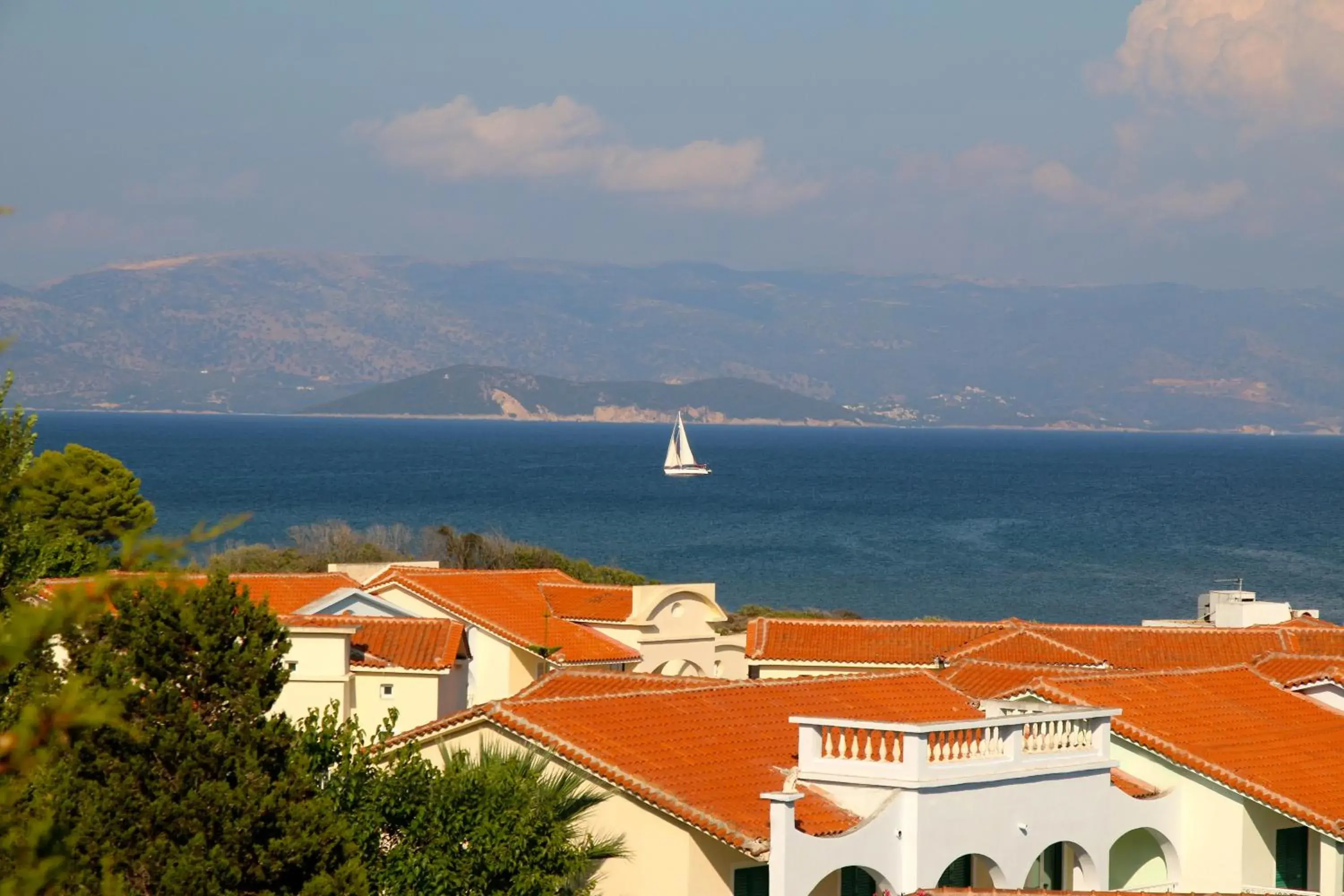 Sea view in Mediterranean Blue Sea view in Mediterranean Blue