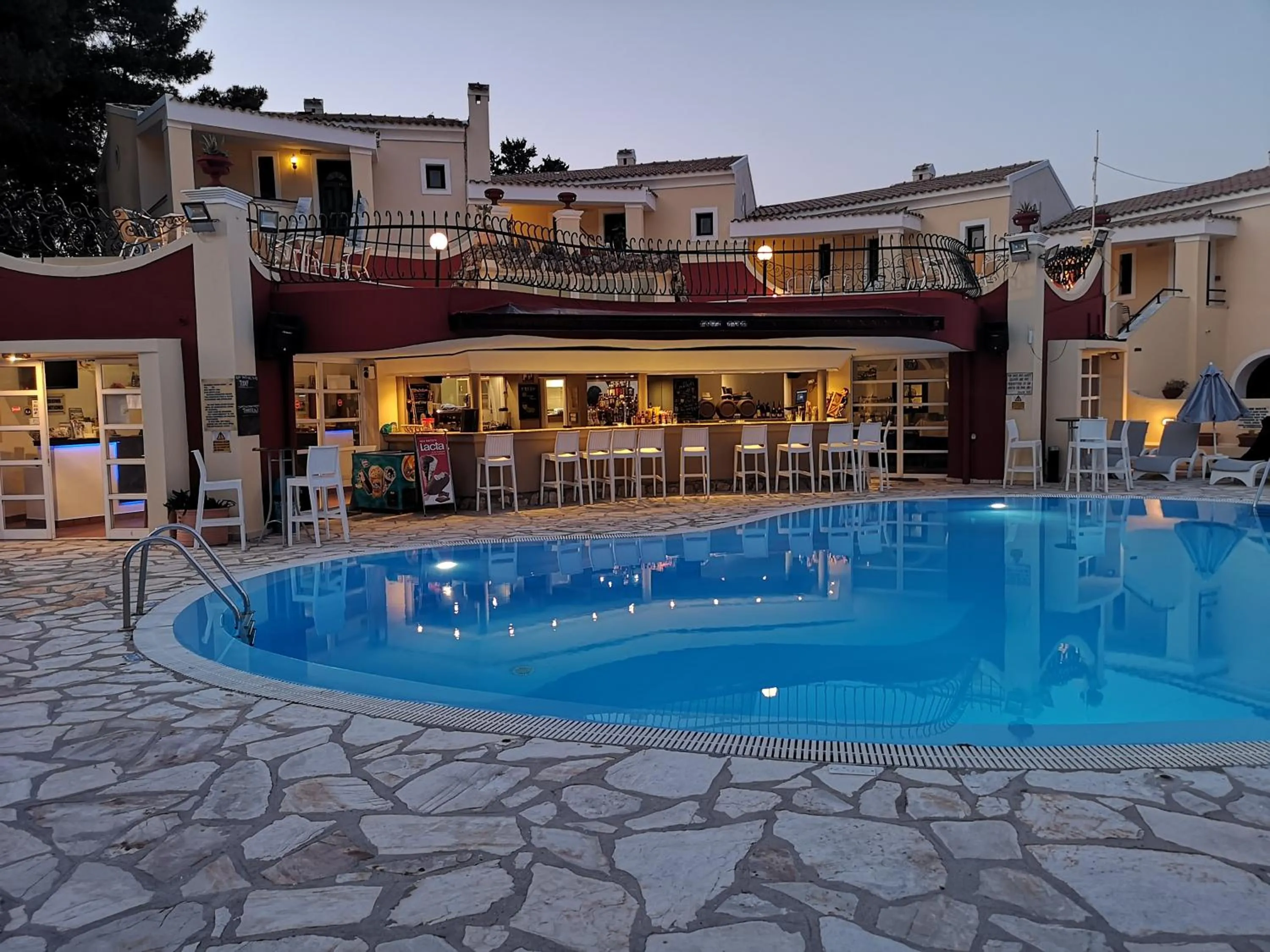 Swimming pool in Mediterranean Blue