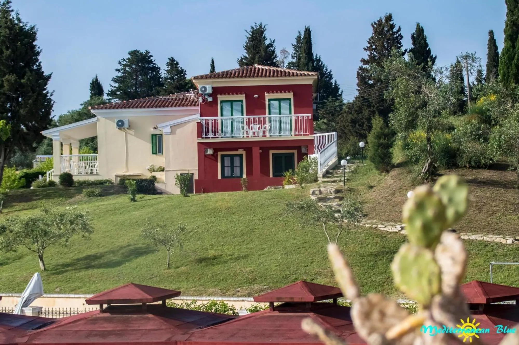 Property building in Mediterranean Blue