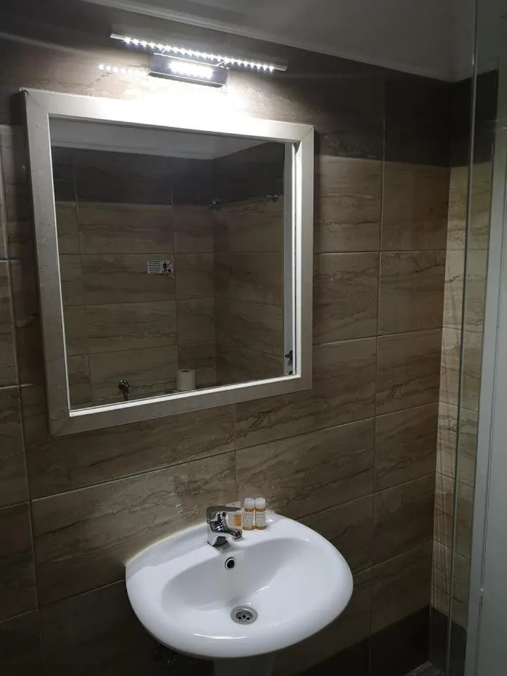 Shower in Mediterranean Blue