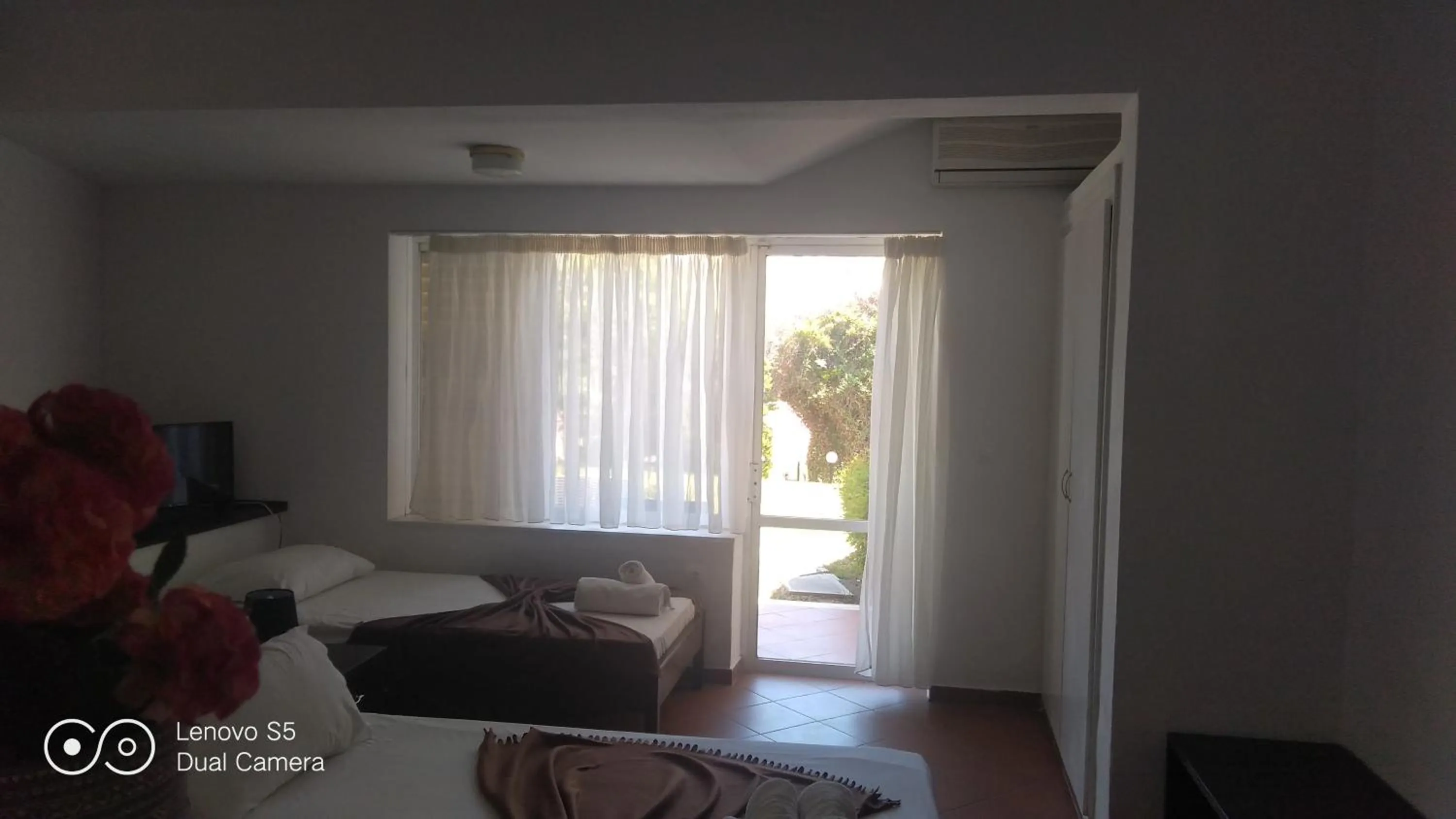 Bedroom, Bed in Mediterranean Blue