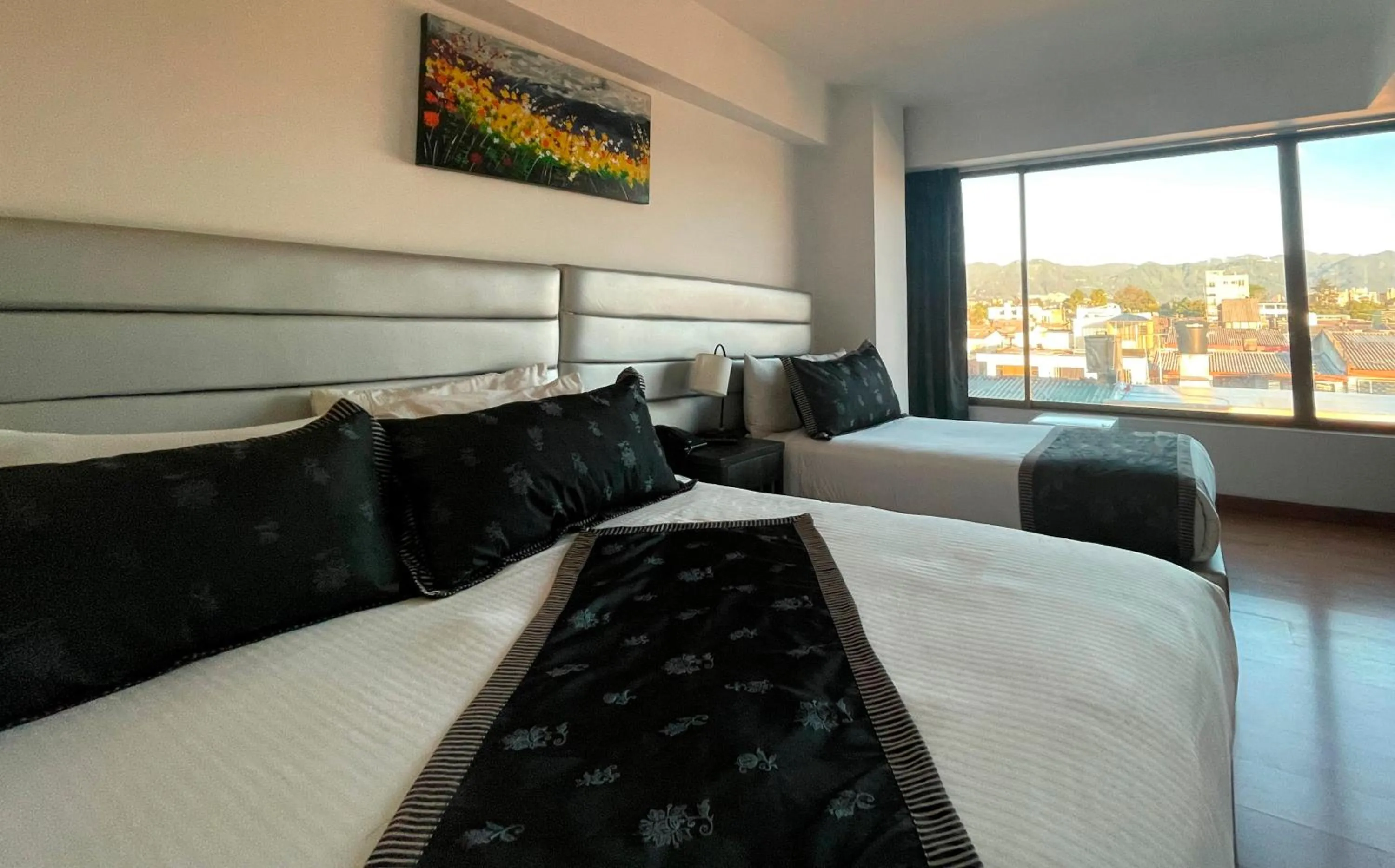 Bed in Hotel Airport Travel