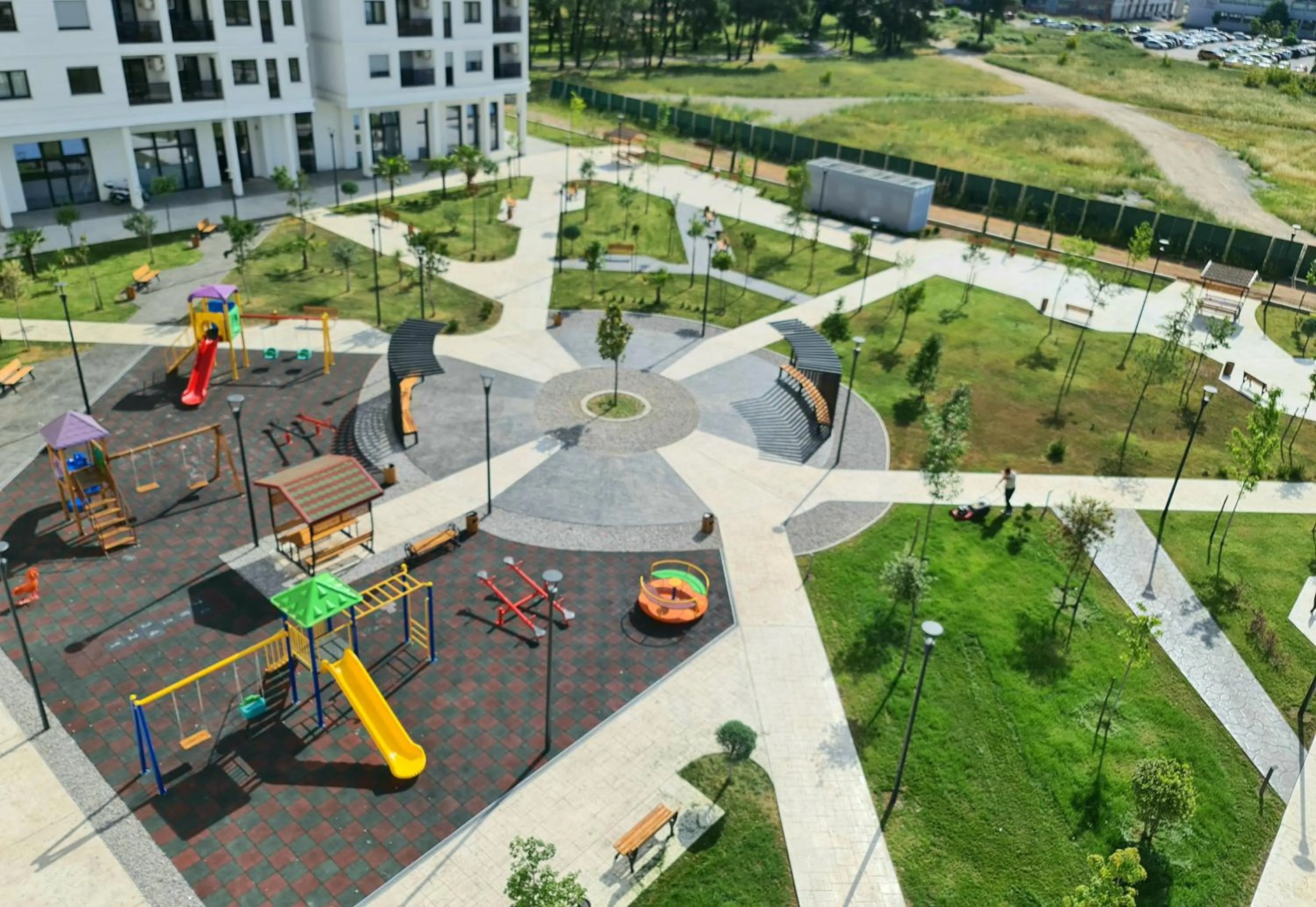 Children play ground in Green Apartments Podgorica With Garage