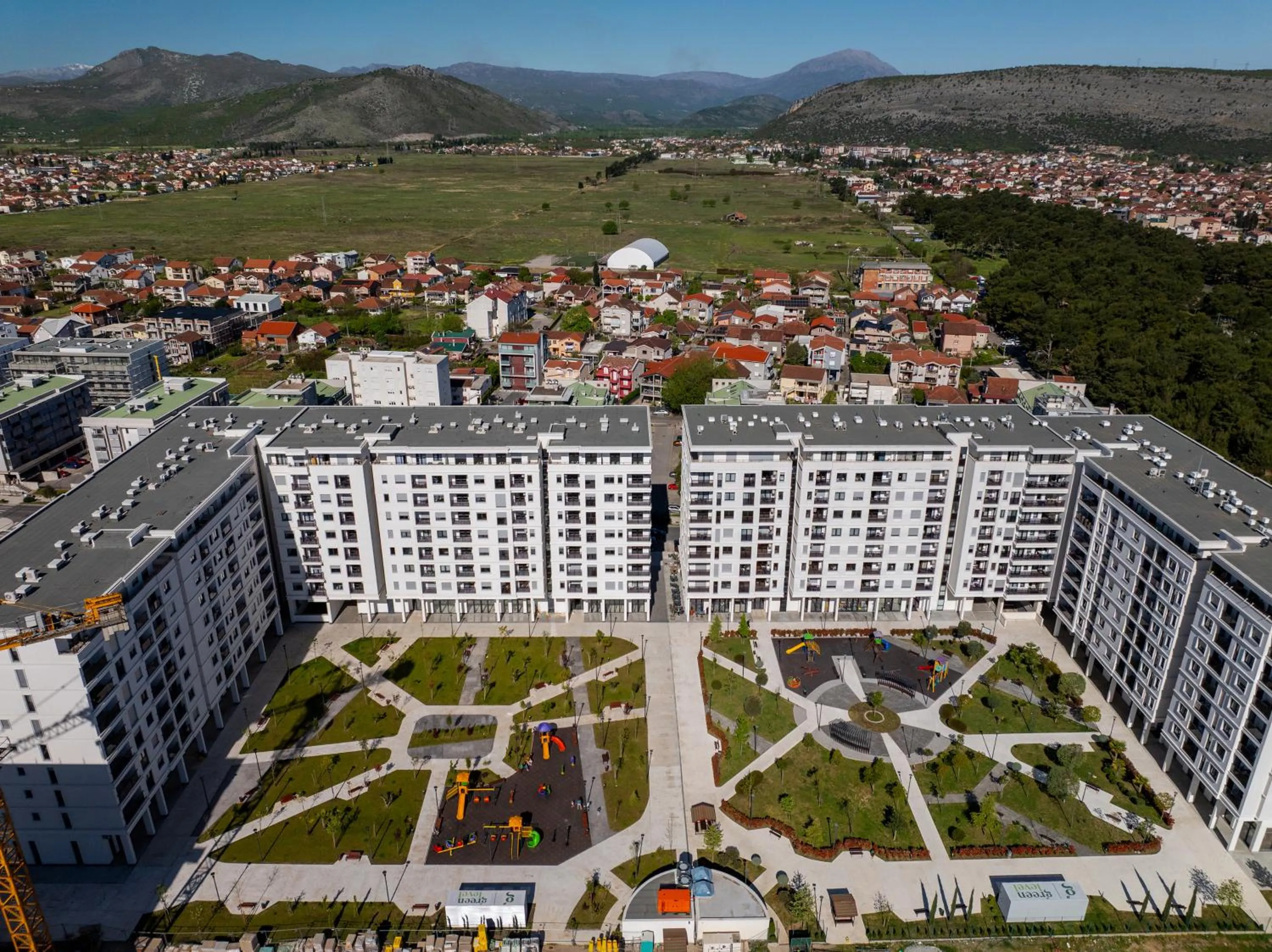 Property building in Green Apartments Podgorica With Garage