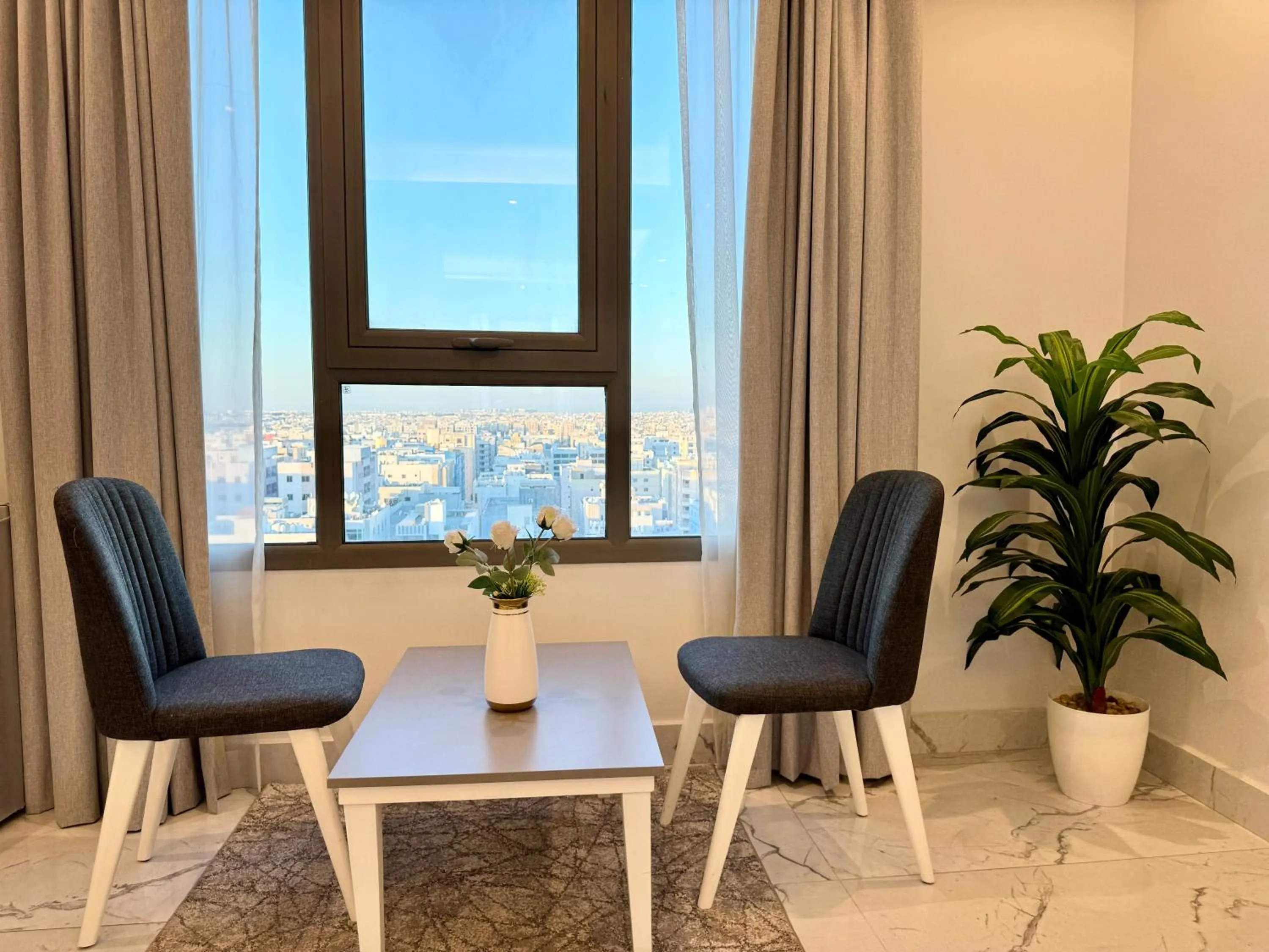 Seating area in Al Safwa One