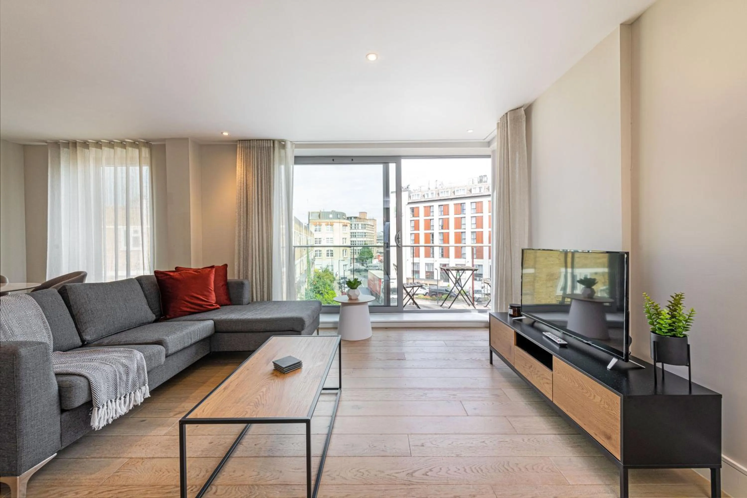 Living room in Stayo Apartments Southbank