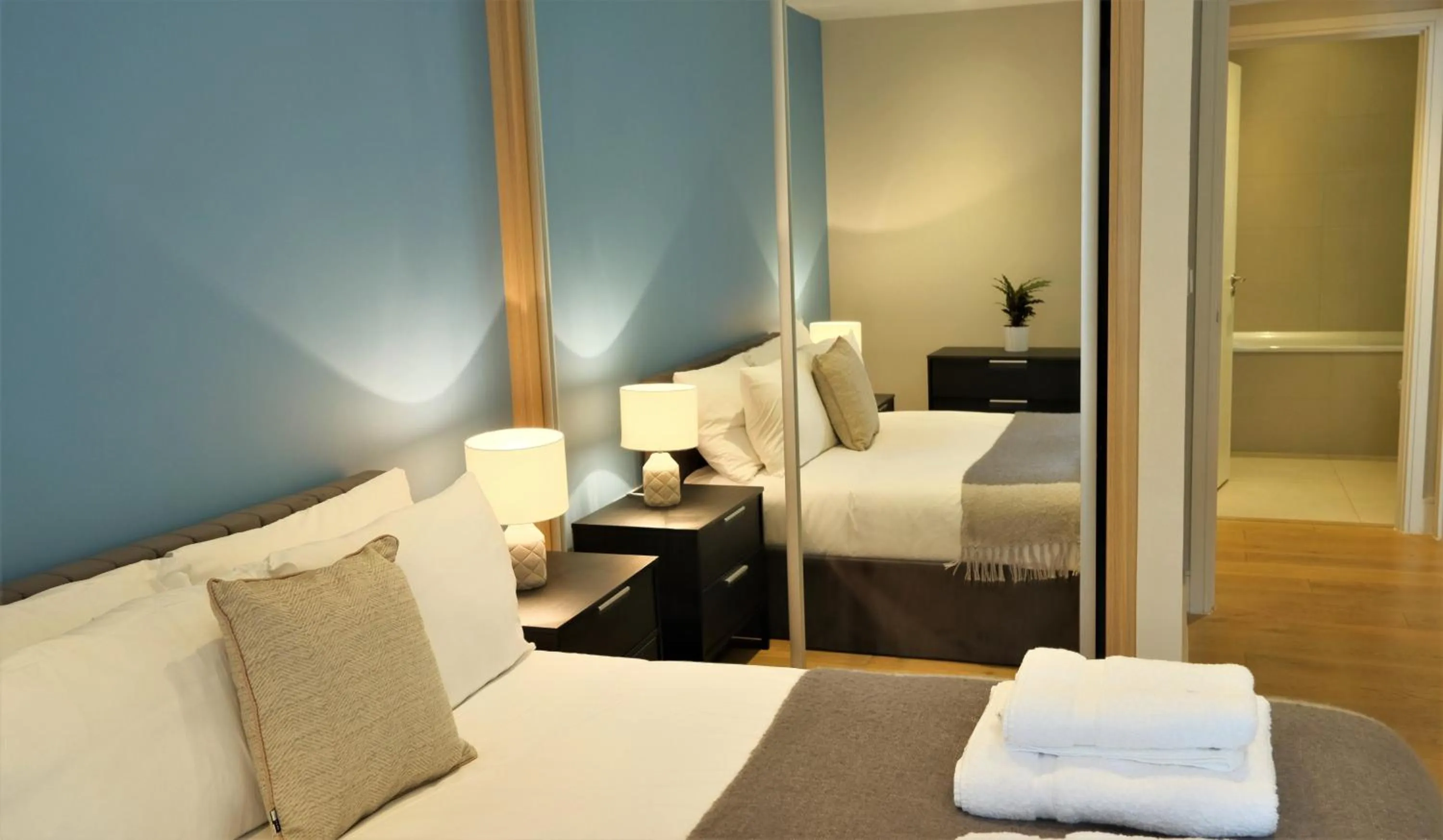 Bed in Stayo Apartments Southbank