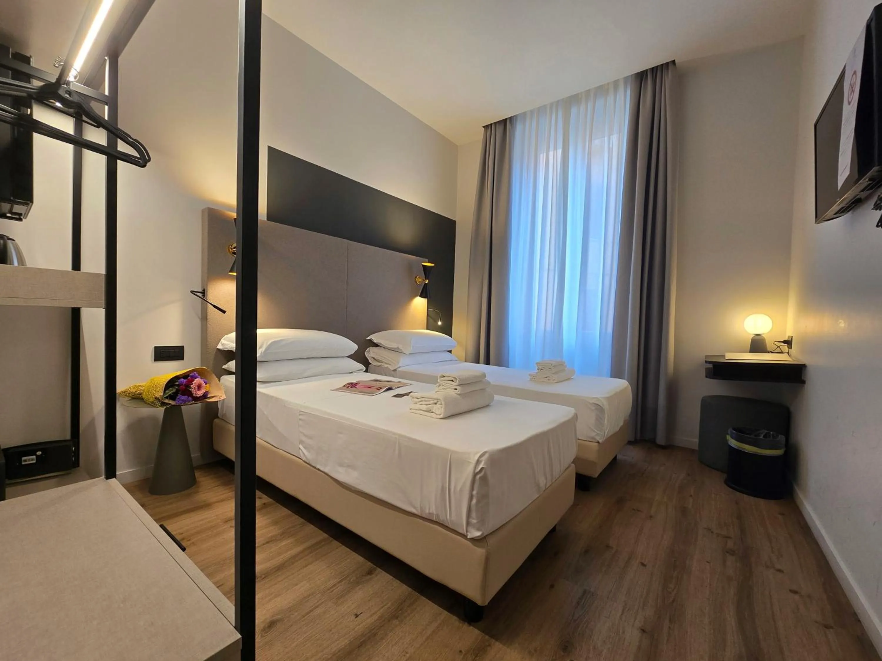 Photo of the whole room, Bed in Hotel Porta Pia