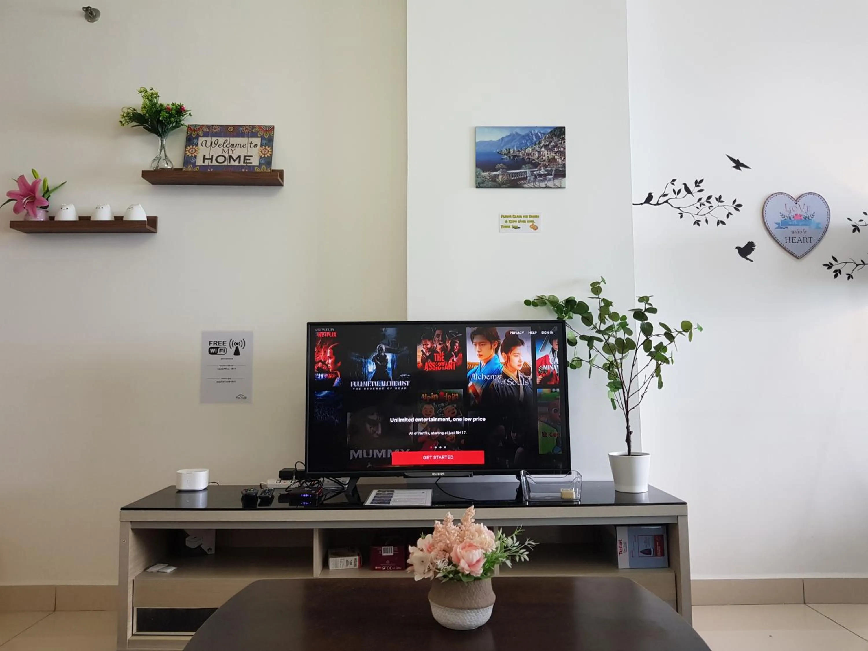 TV and multimedia in Mansion One Suite by stayCATion Homestay