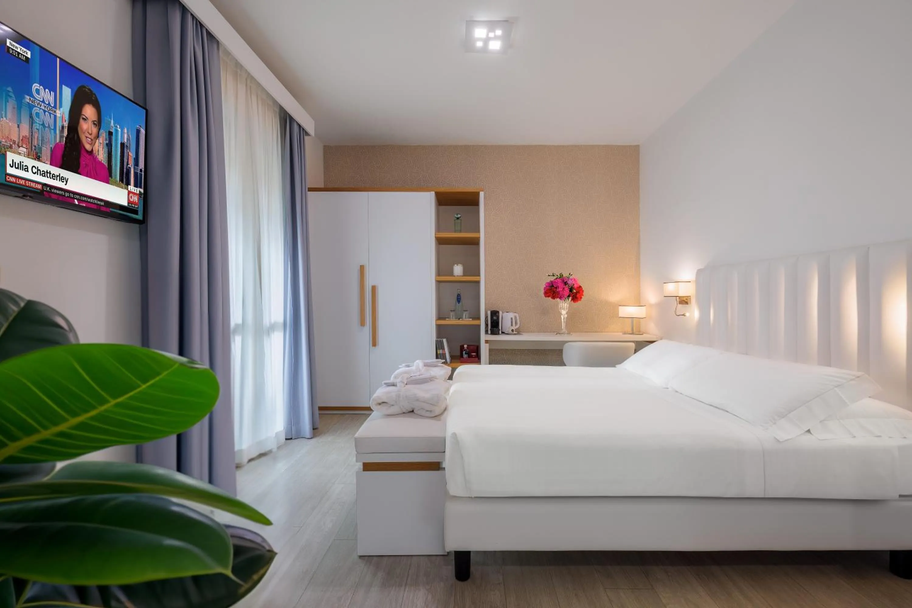 Bed in Hotel Acapulco