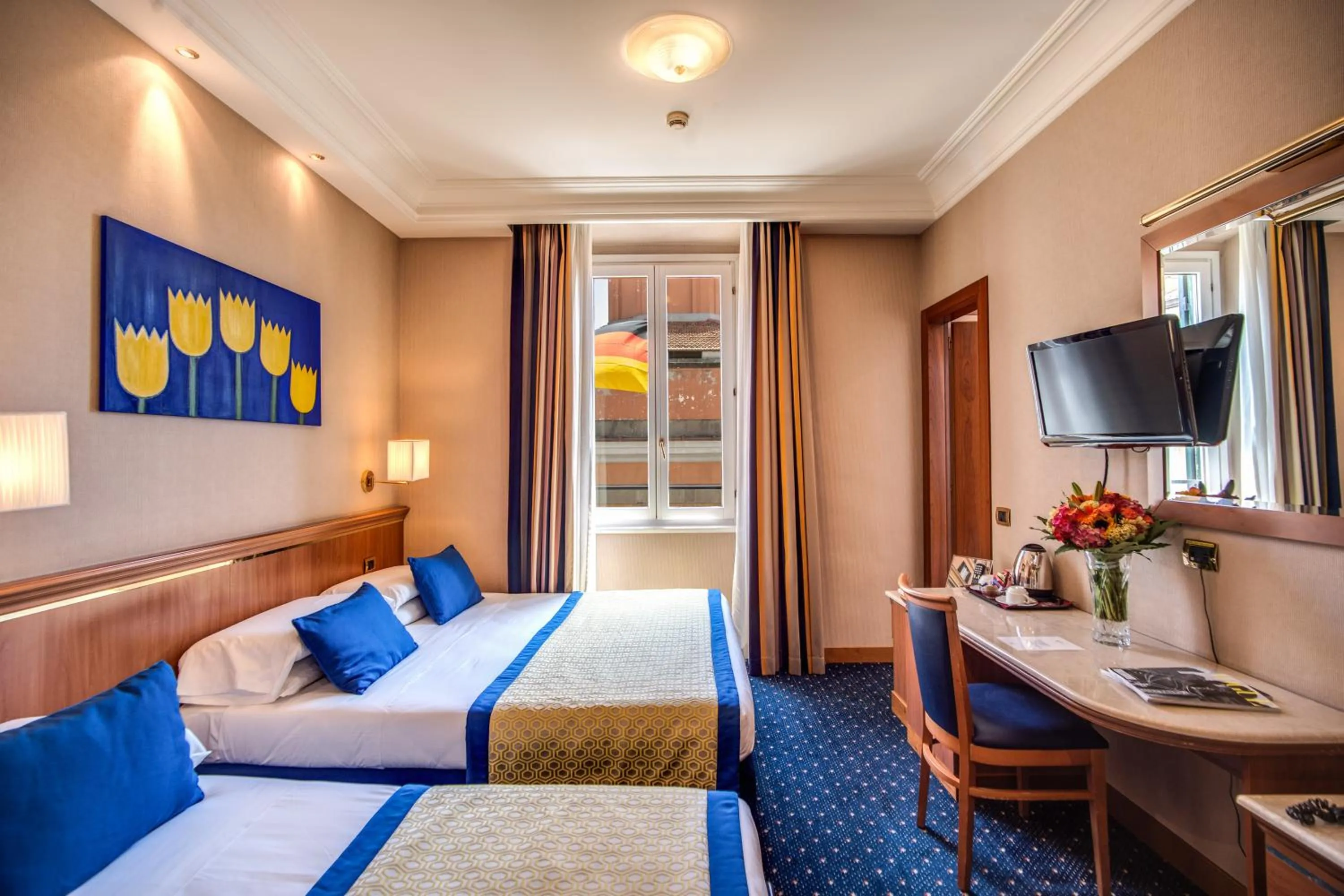 Bed in Hotel Diocleziano