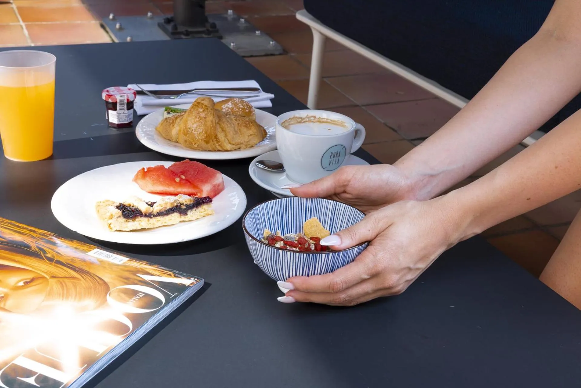 Food and drinks in Alevic Hotel Sirmione