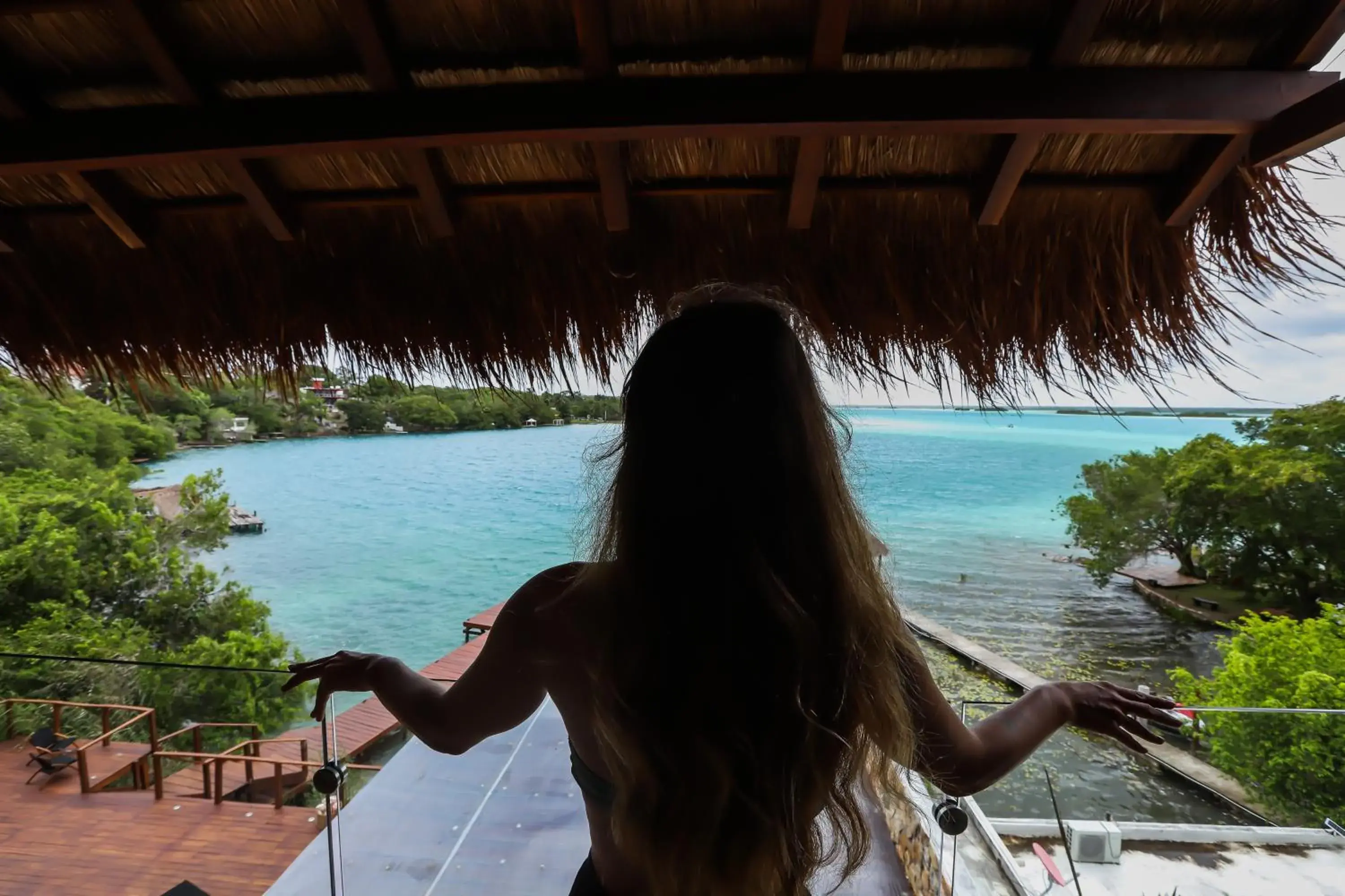 Lake view in Hotel Amainah Bacalar Adults Only Lake view in Hotel Amainah Bacalar Adults Only