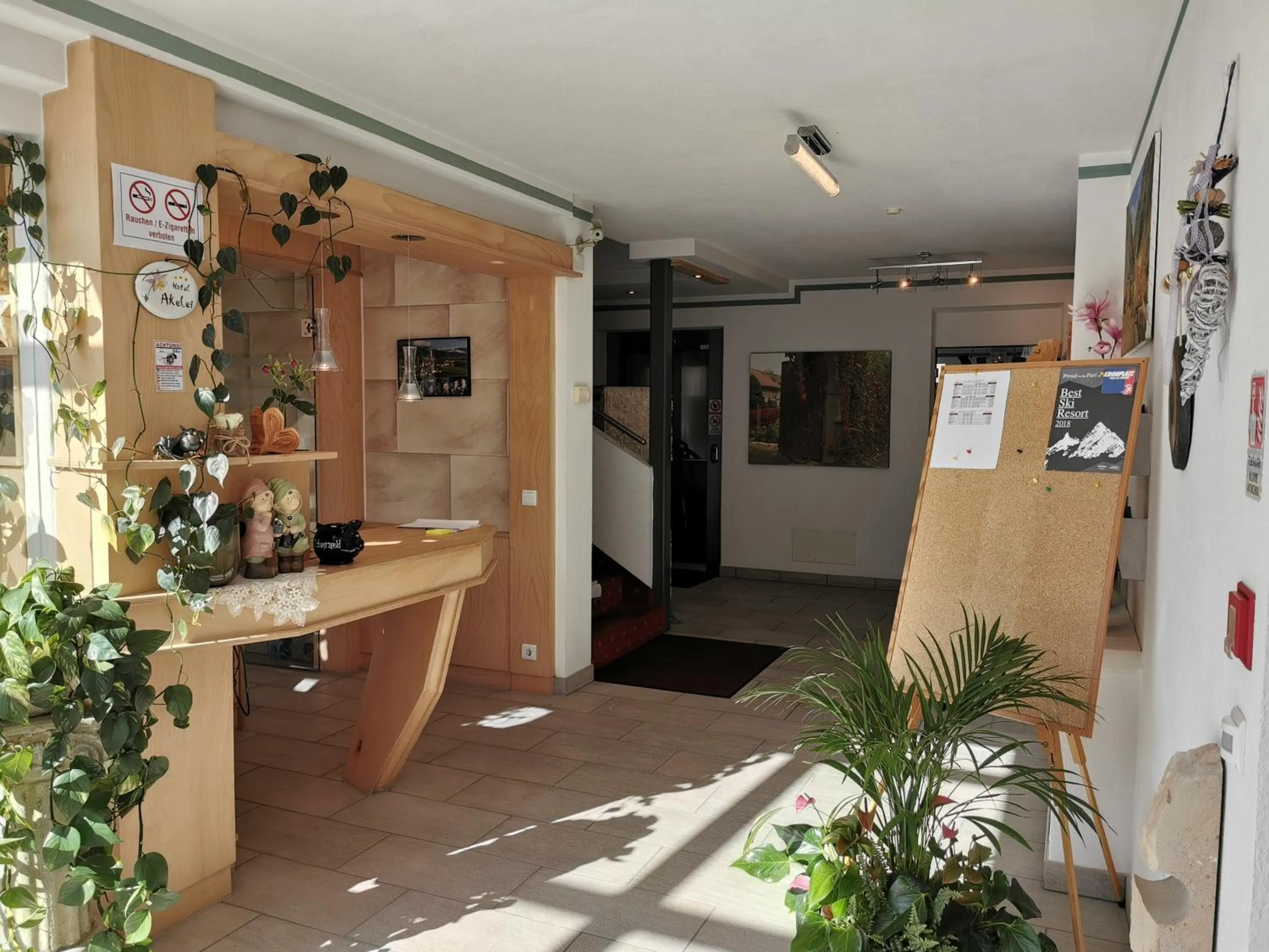 Lobby or reception in Hotel Akelei