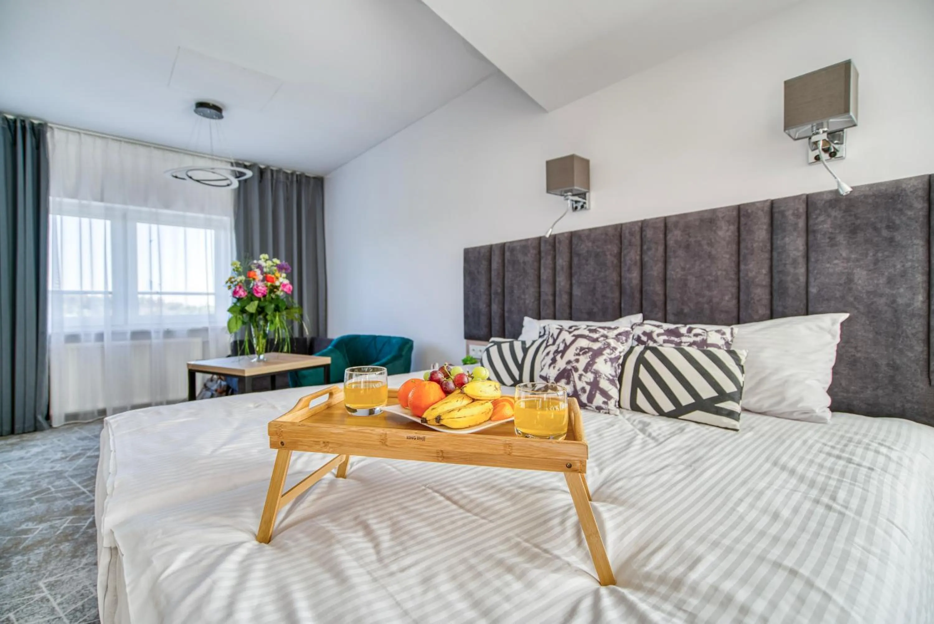 Bed in Acodomo Apartamenty