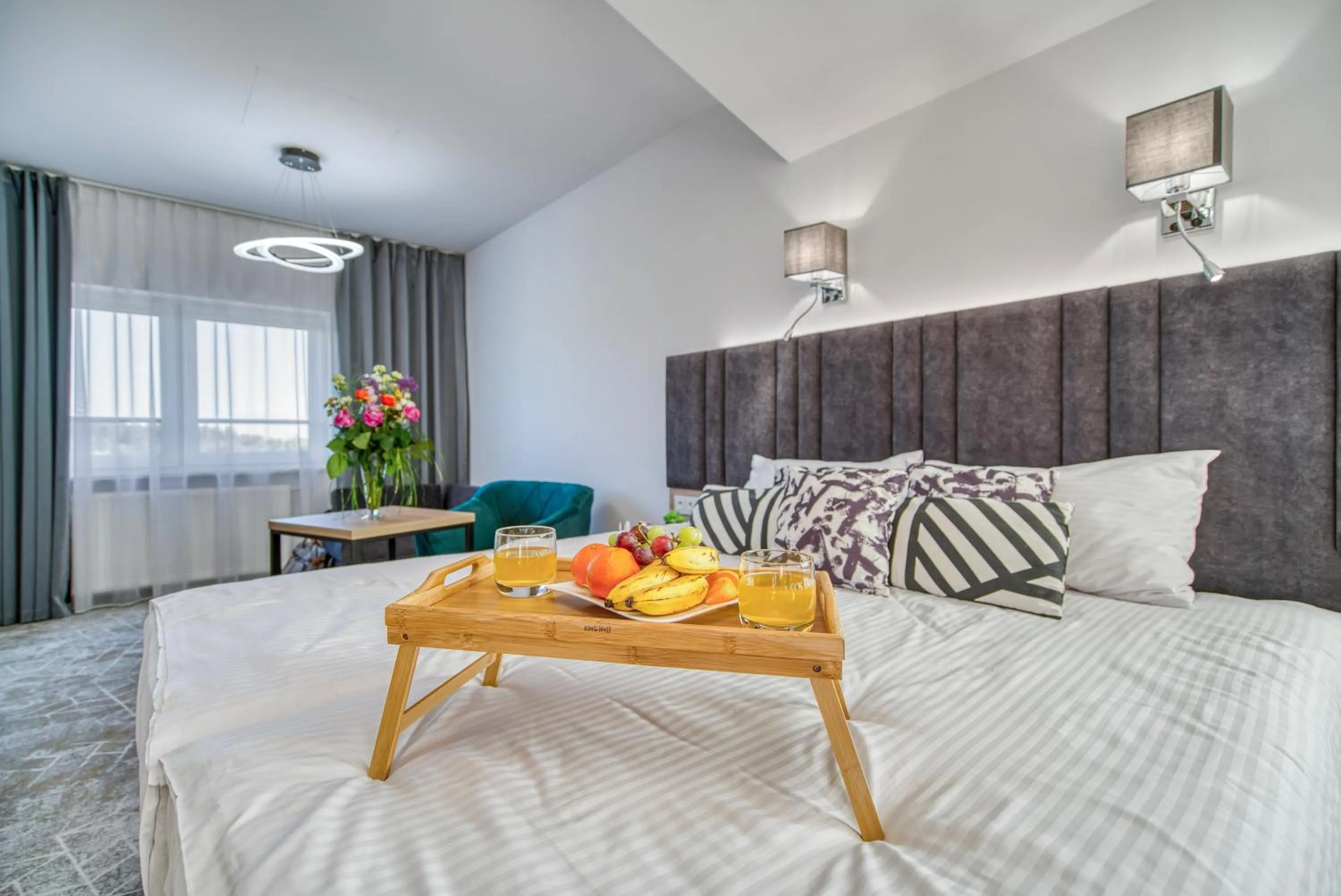 Bed in Acodomo Apartamenty