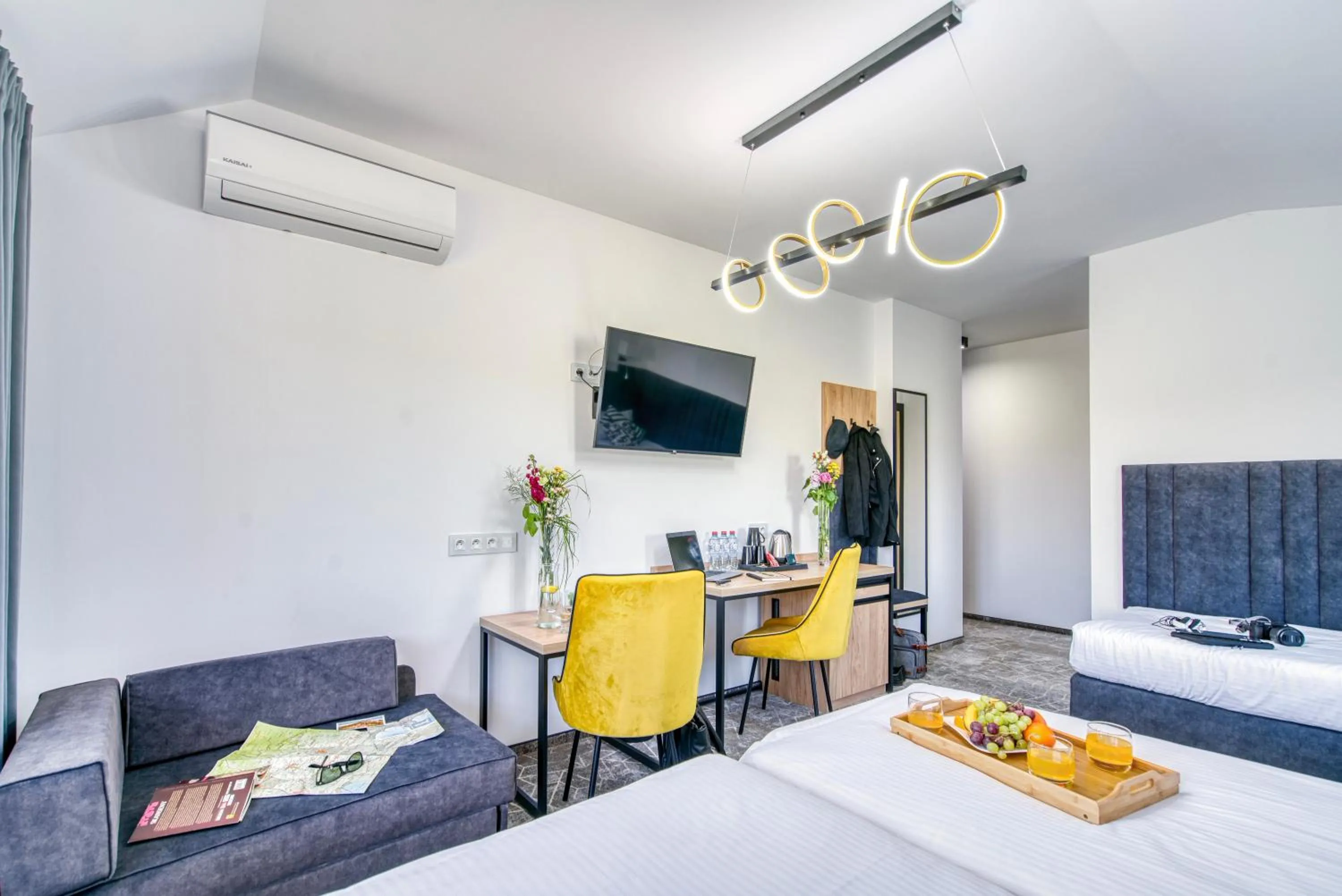 Bed in Acodomo Apartamenty