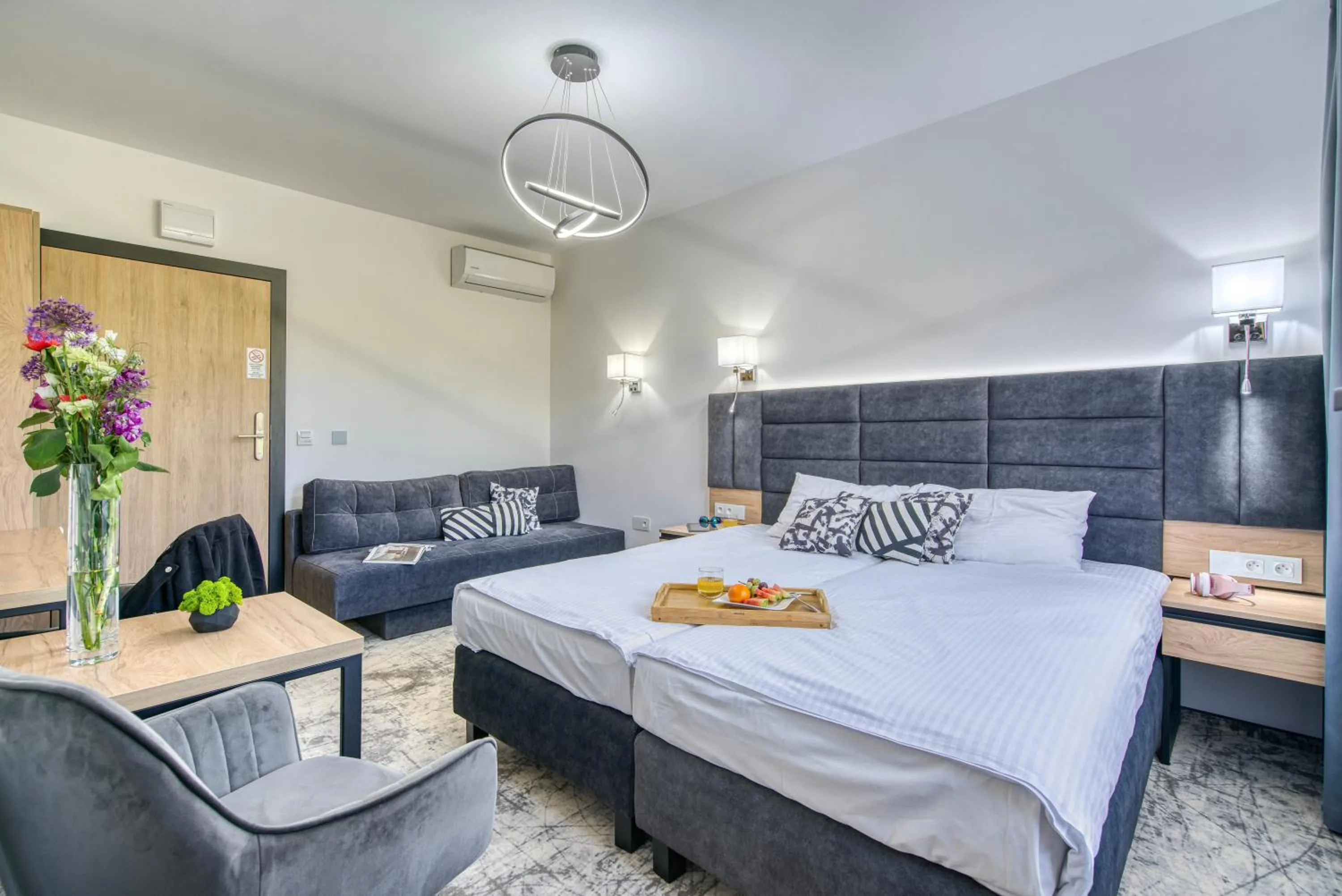 Bed in Acodomo Apartamenty